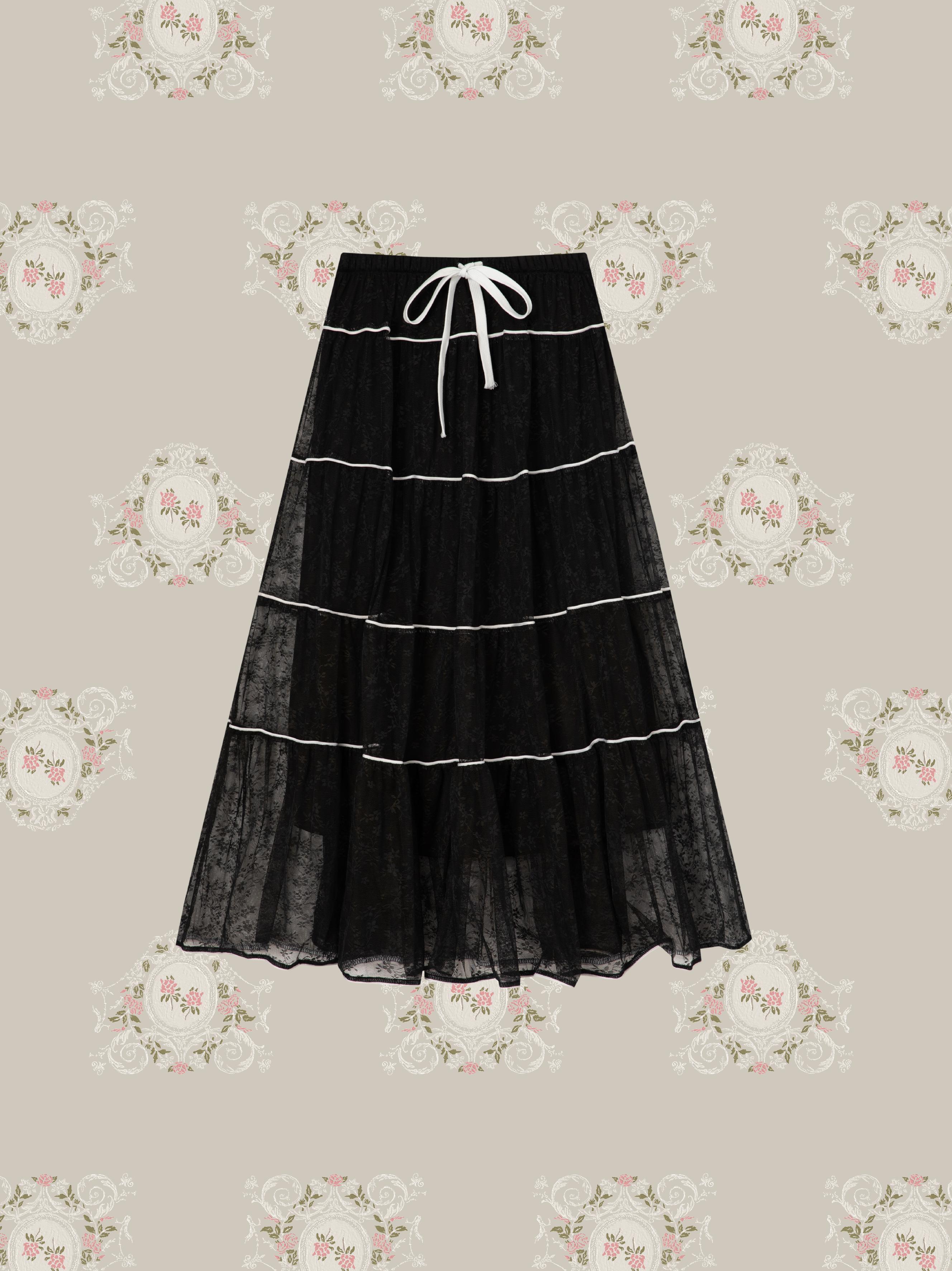 Romantic Jacquard Lace Skirt/ロマンチックジャカードレーススカート