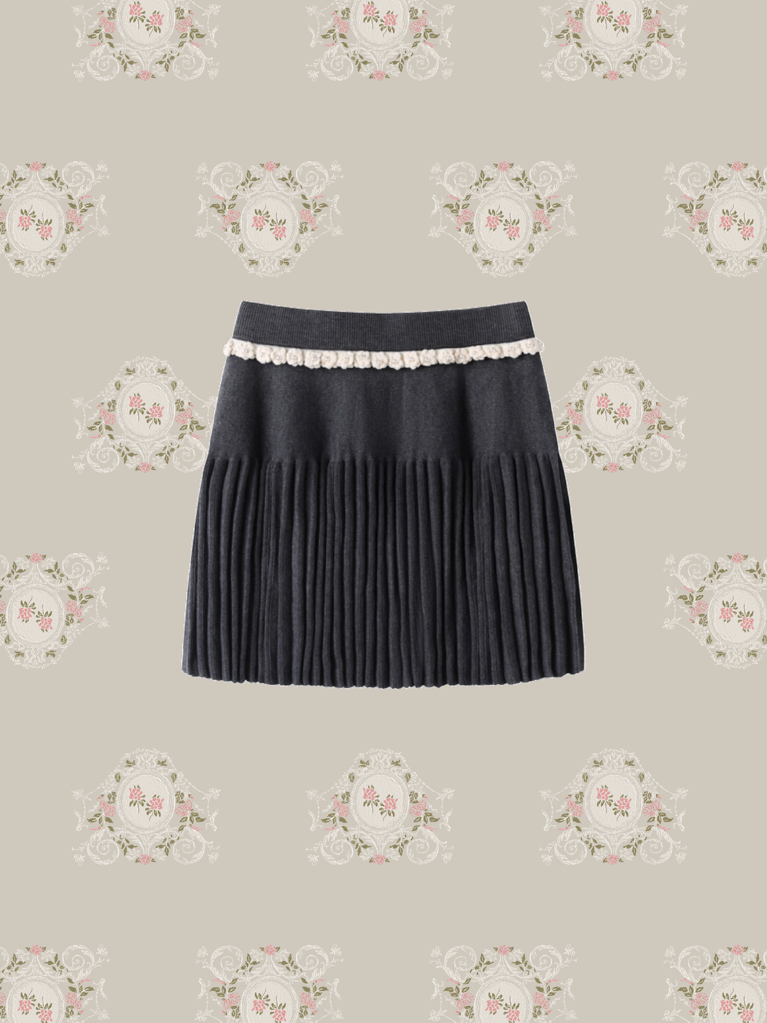 Romantic Frill Pearl Deco 3 Items Set Up/ロマンティックフリルパールデコ3点セットアップ