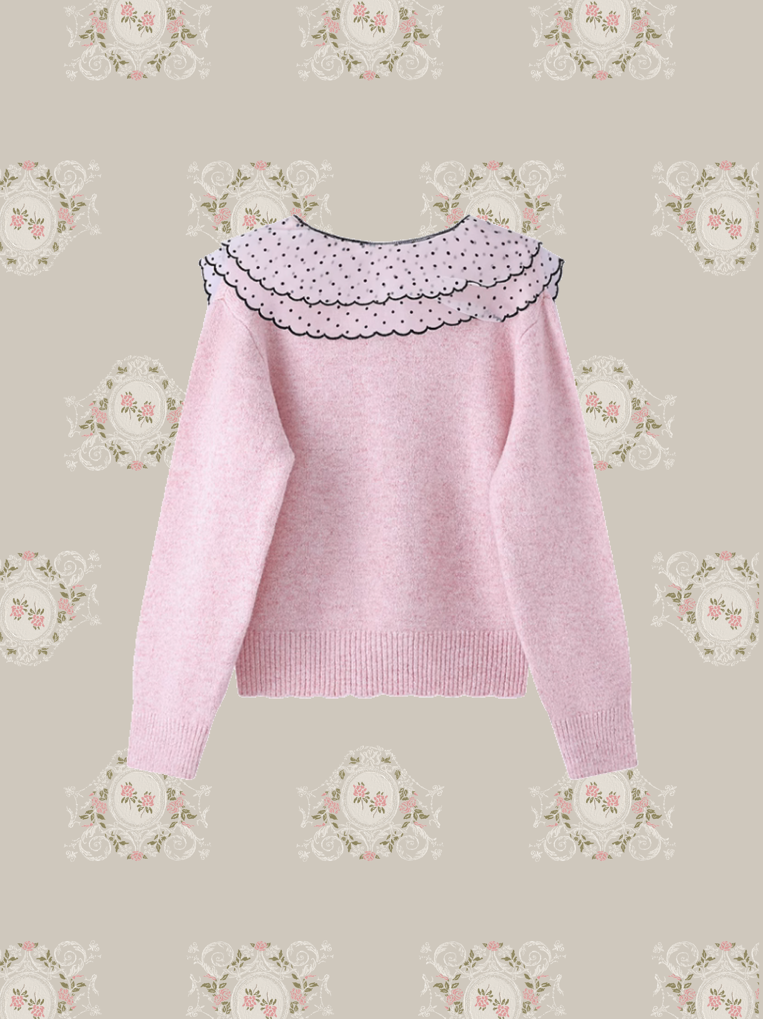 Ribbon Baby Collar Cardigan/リボンベビーカラーカーディガン