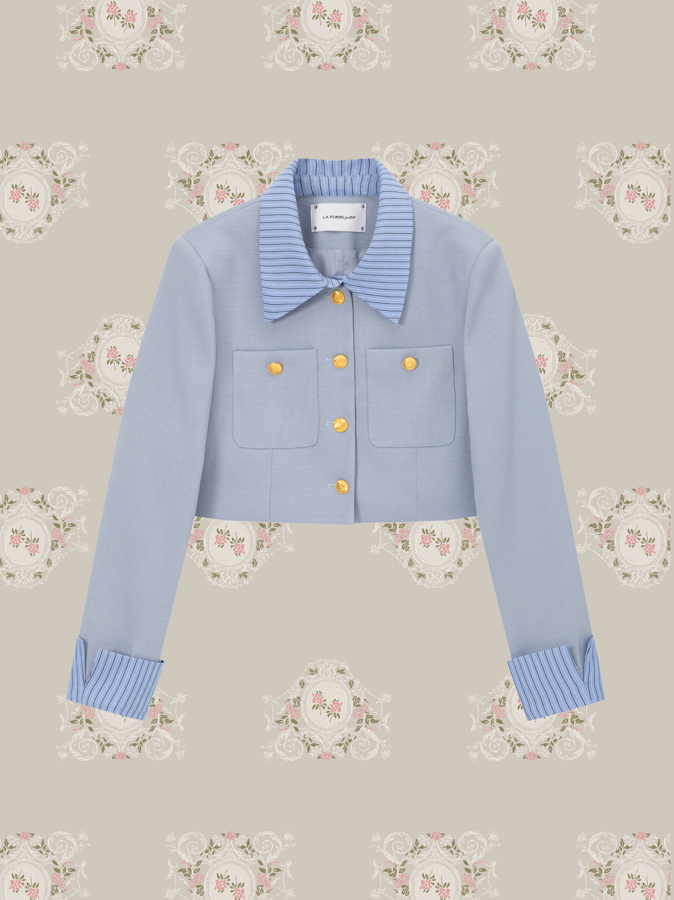 ・予約商品・Patchwork Navy Jacket Set Up