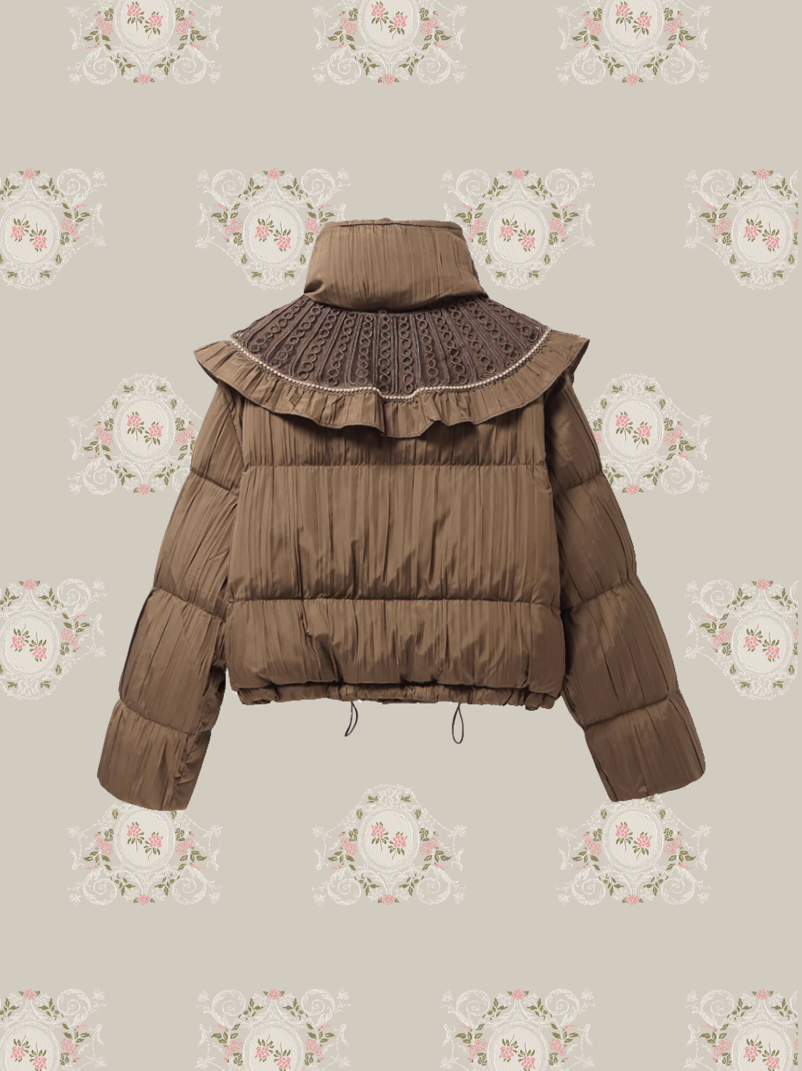 Big Frill Collar Puff Duck Down Coatビッグフリルカラーパフダックダウンコート
