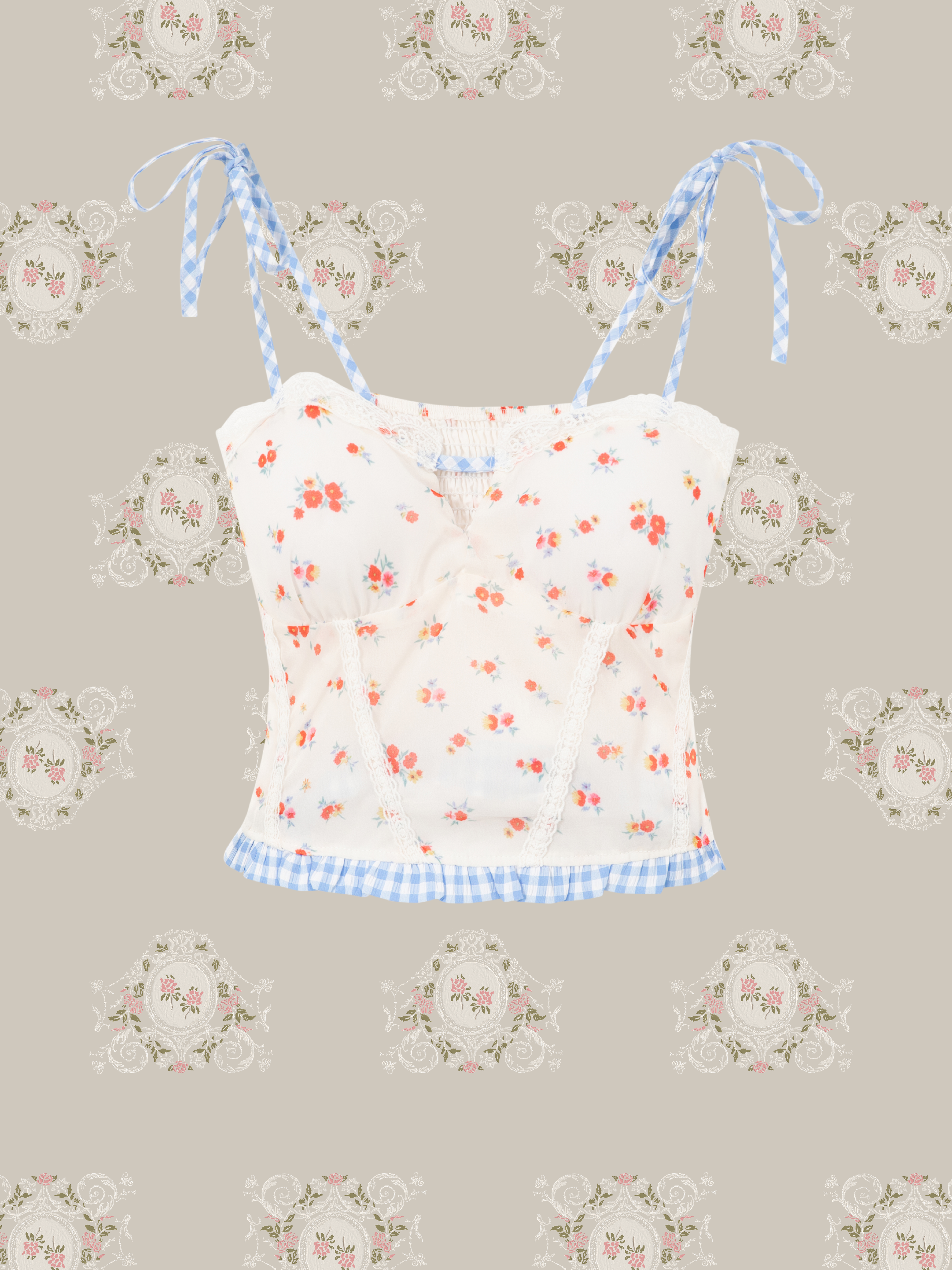 Floral Cottage Cami Skirt Set Up/花柄コテージキャミスカートセットアップ