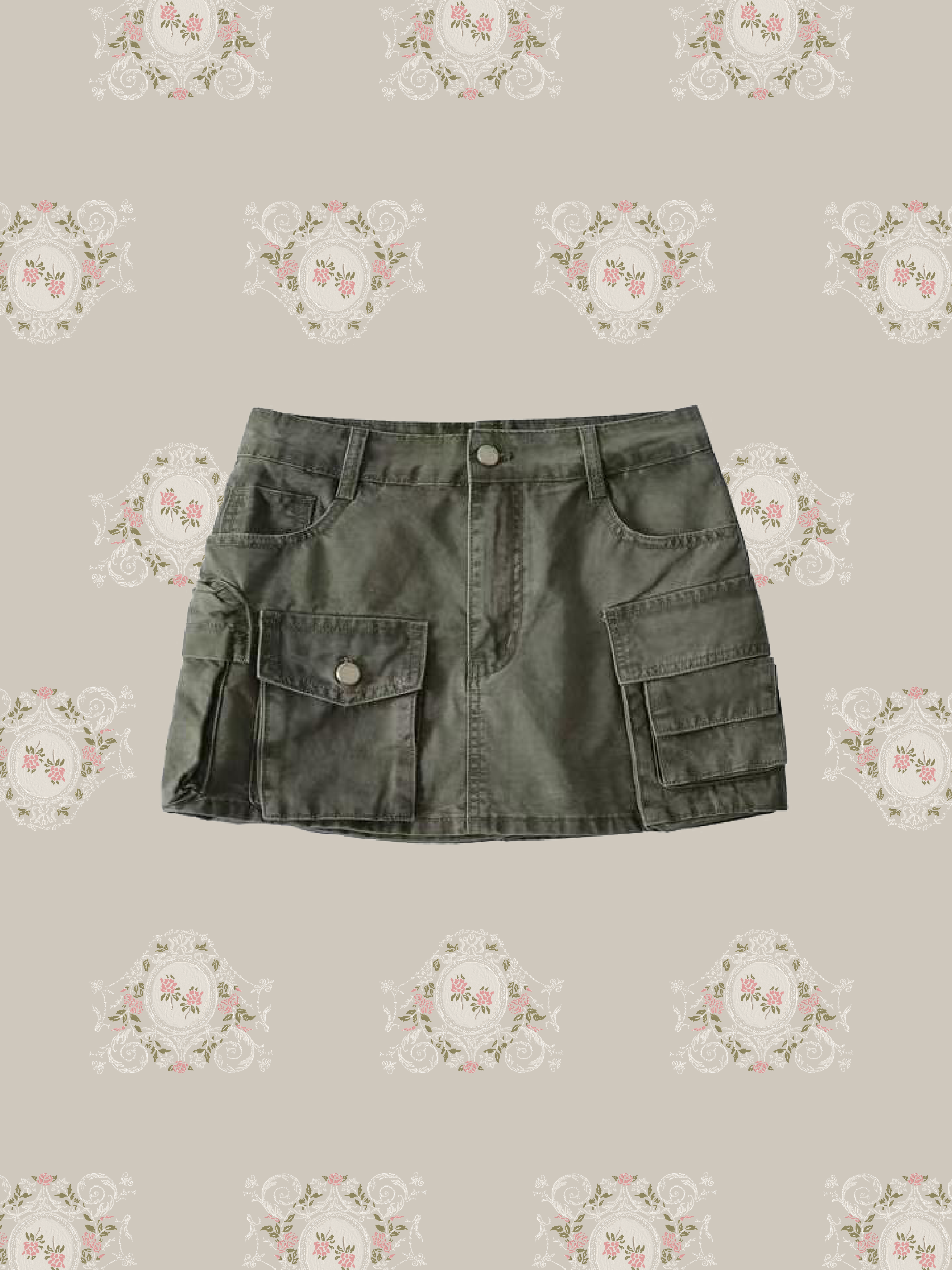 Multi Pocket Cargo Mini Skirt/マルチポケットカーゴミニスカート