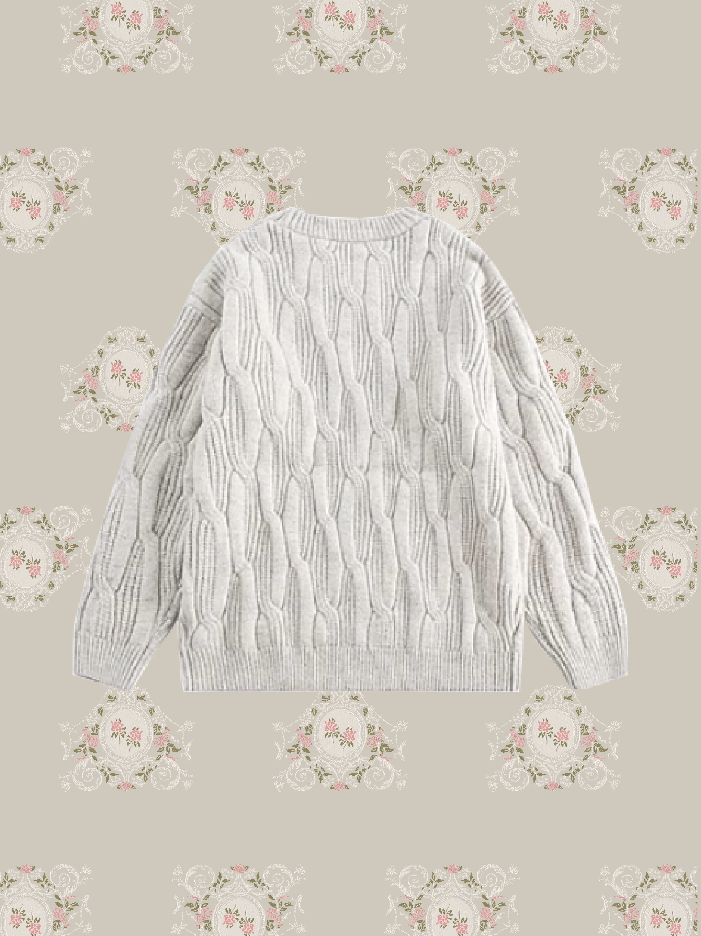 One Tone Rib Sweater/ワントーンリブセーター