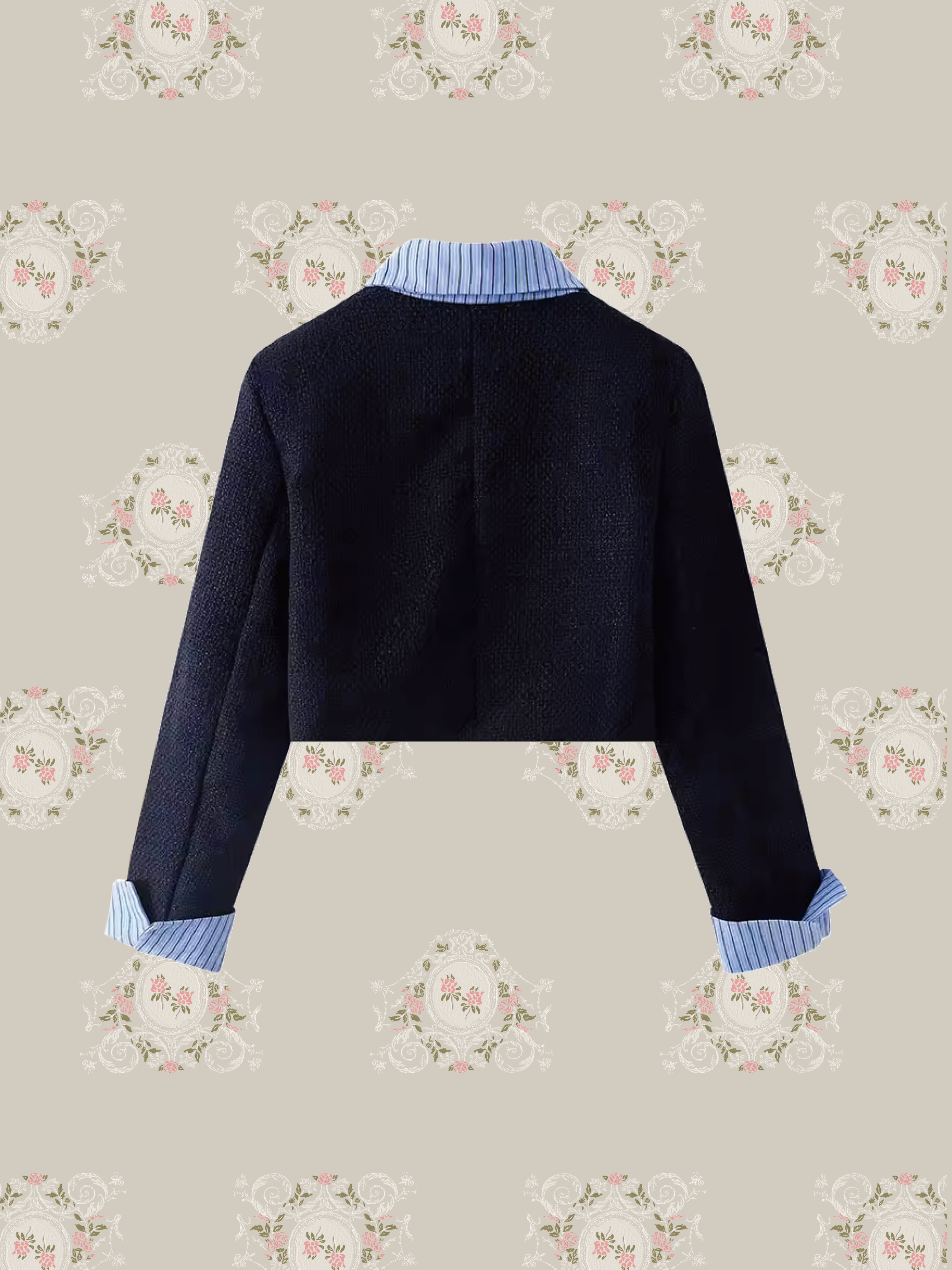 ・予約商品・Patchwork Navy Jacket Set Up パッチワーク ネイビージャケットセットアップ