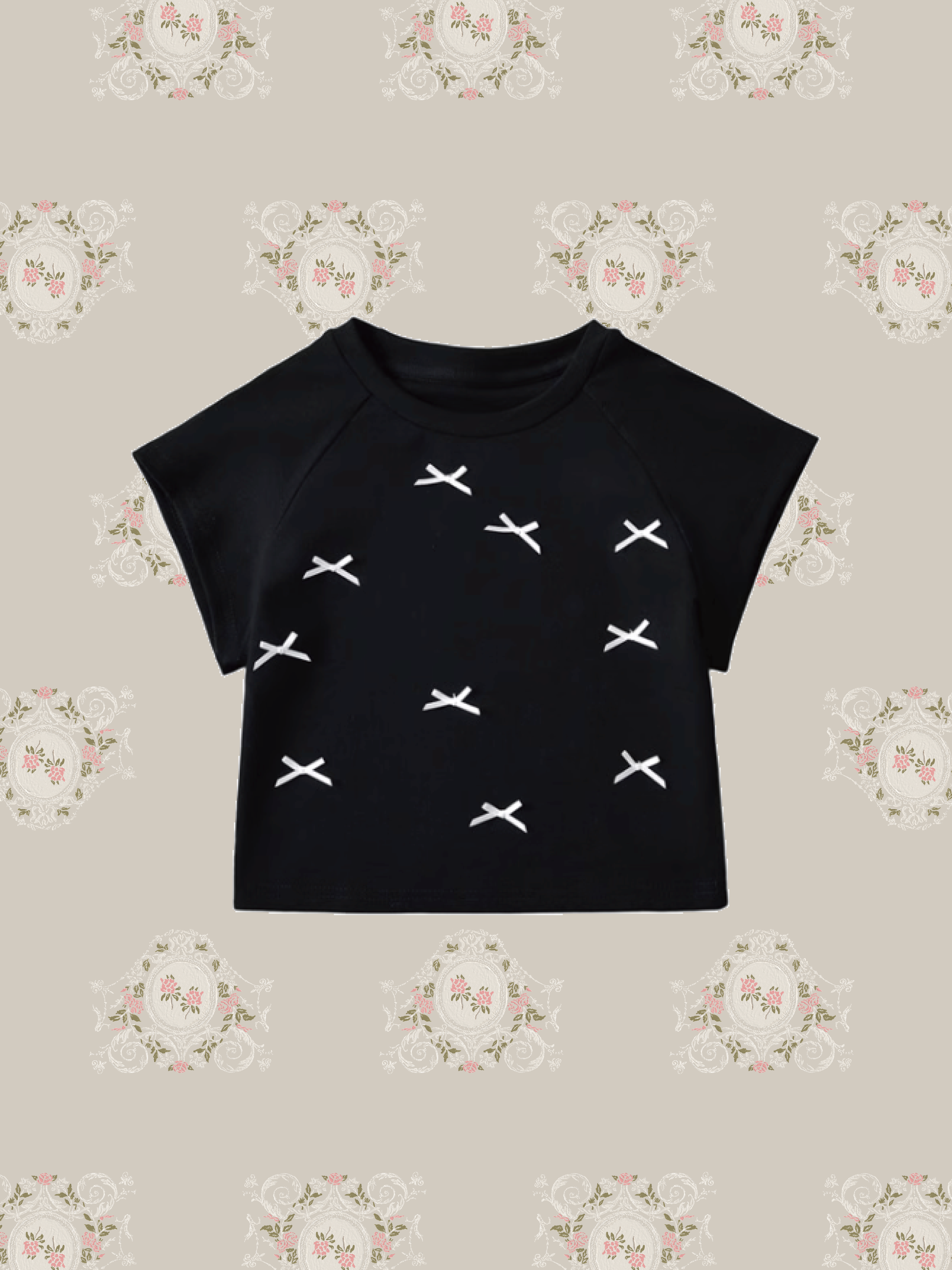 Ribbon Motif T-shirt/リボンモチーフTシャツ