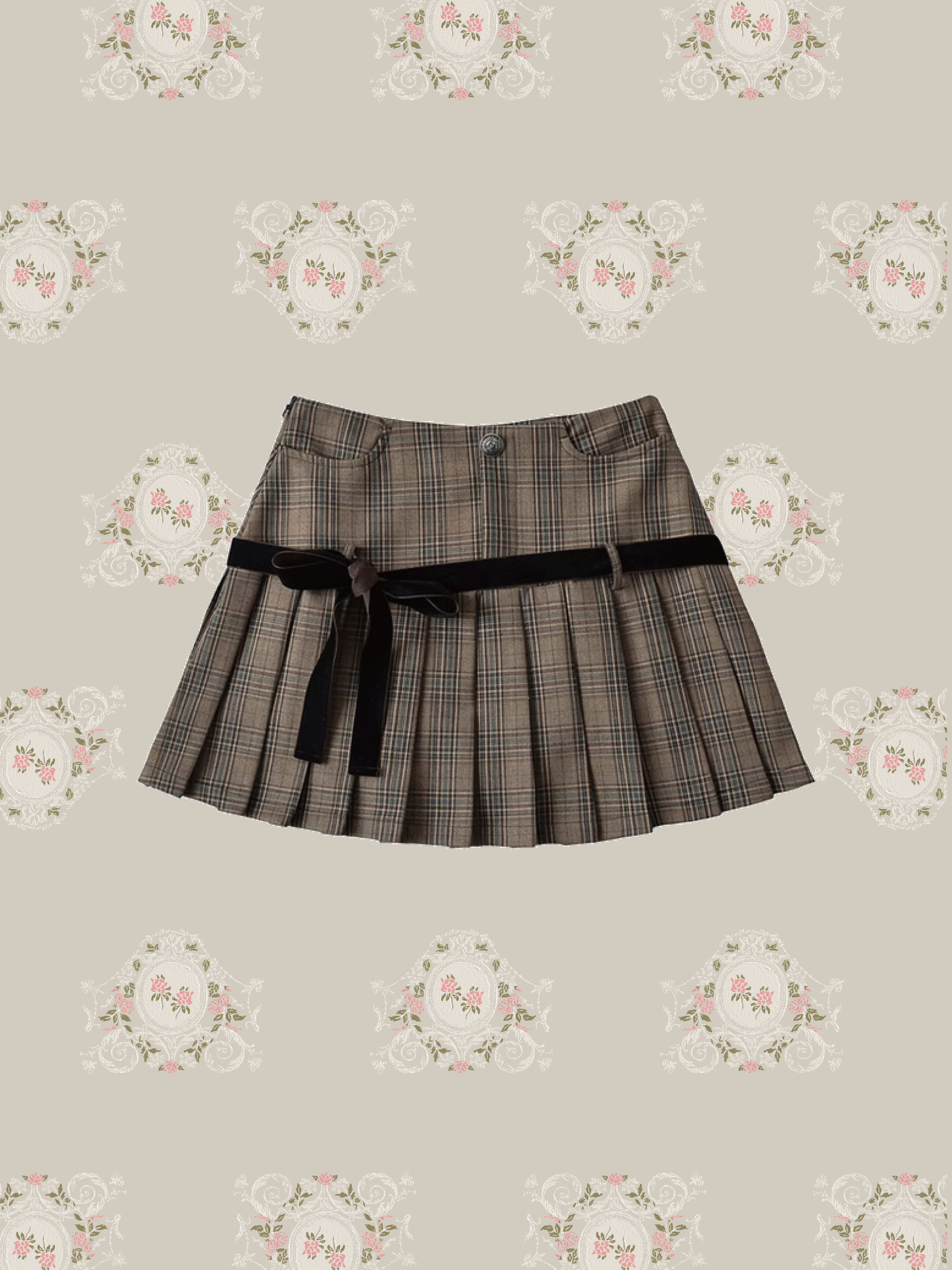 Preppy Style Mini Skirt/プレッピースタイルミニスカート