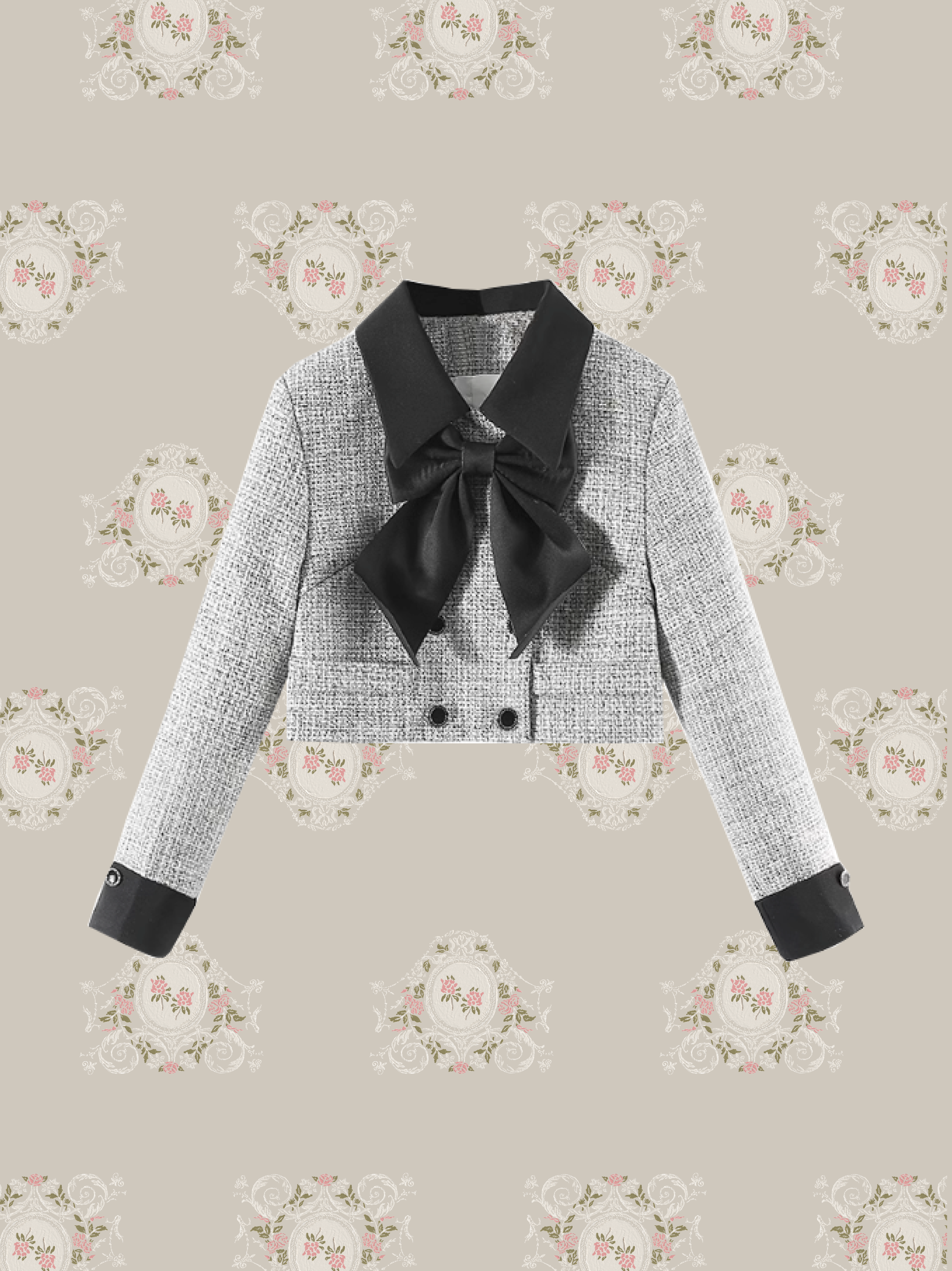 11/7 New Color❤︎ Elegant Tweed Ribbon Set-Up/エレガントツイードリボンセットアップ