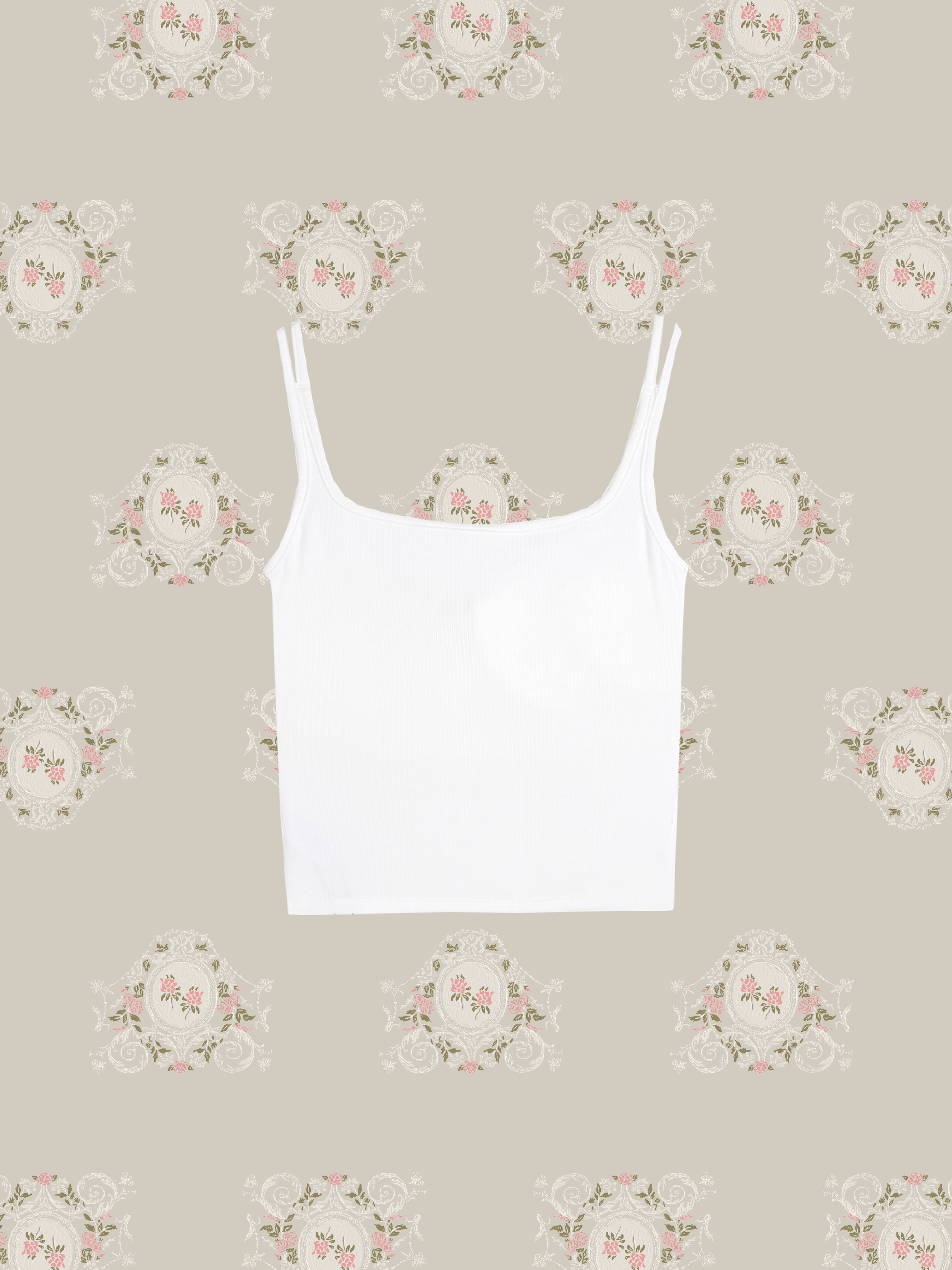 Cup In Sheer Cami/ブラ付きコットンキャミ