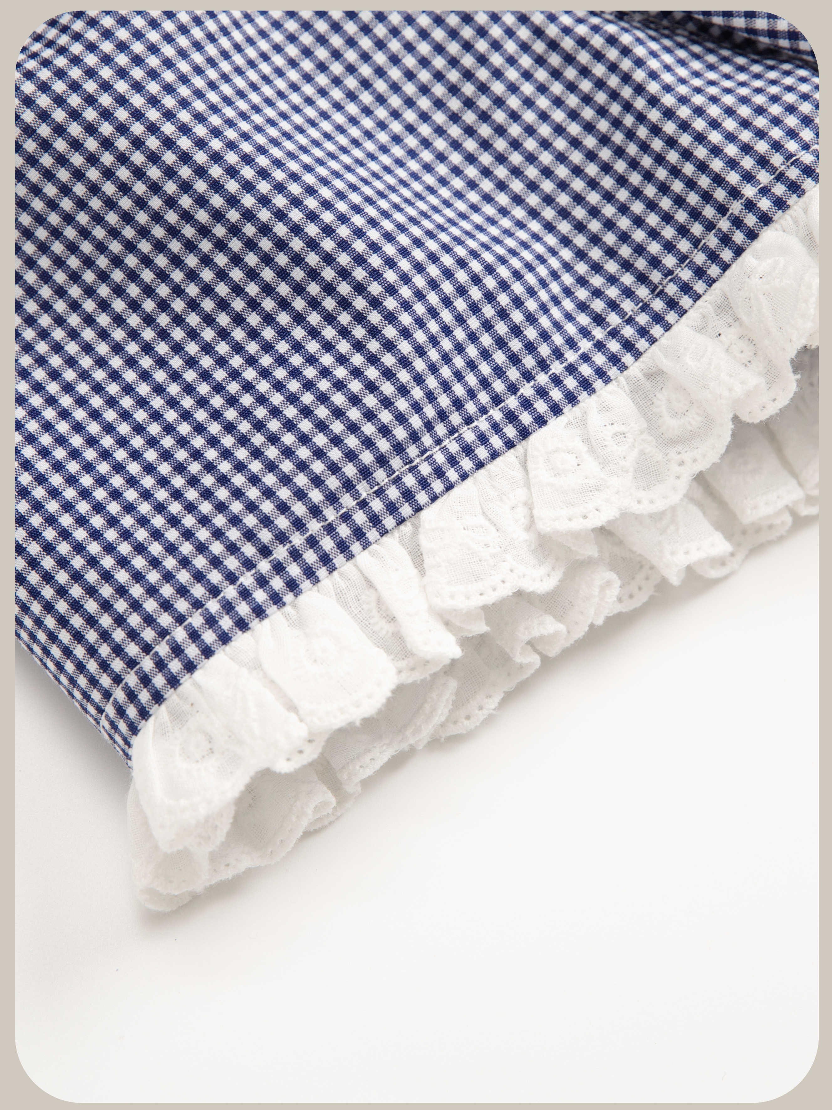 予約商品・Lace Piping Gingham Check Pleats Skirt Set Up/レースパイピング ギンガムチェックプリーツスカートセットアップ