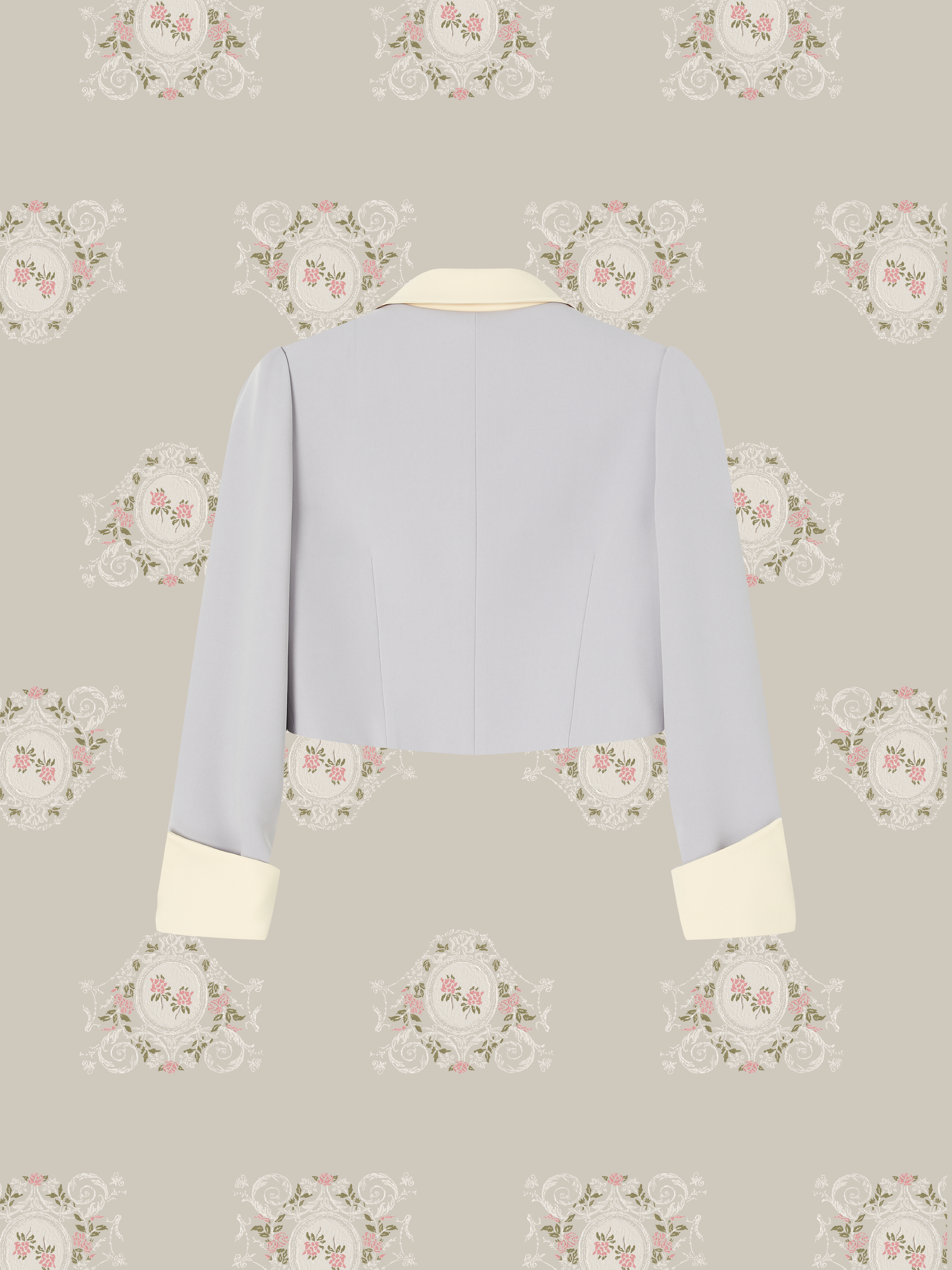 ・予約商品・Elegant Collar Jacket With Lace Up Skirt/エレガント襟ジャケットレースアップスカート