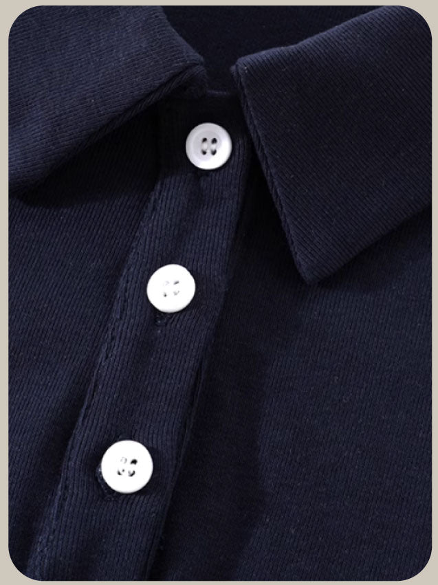 Polo Bow A-Line Dress