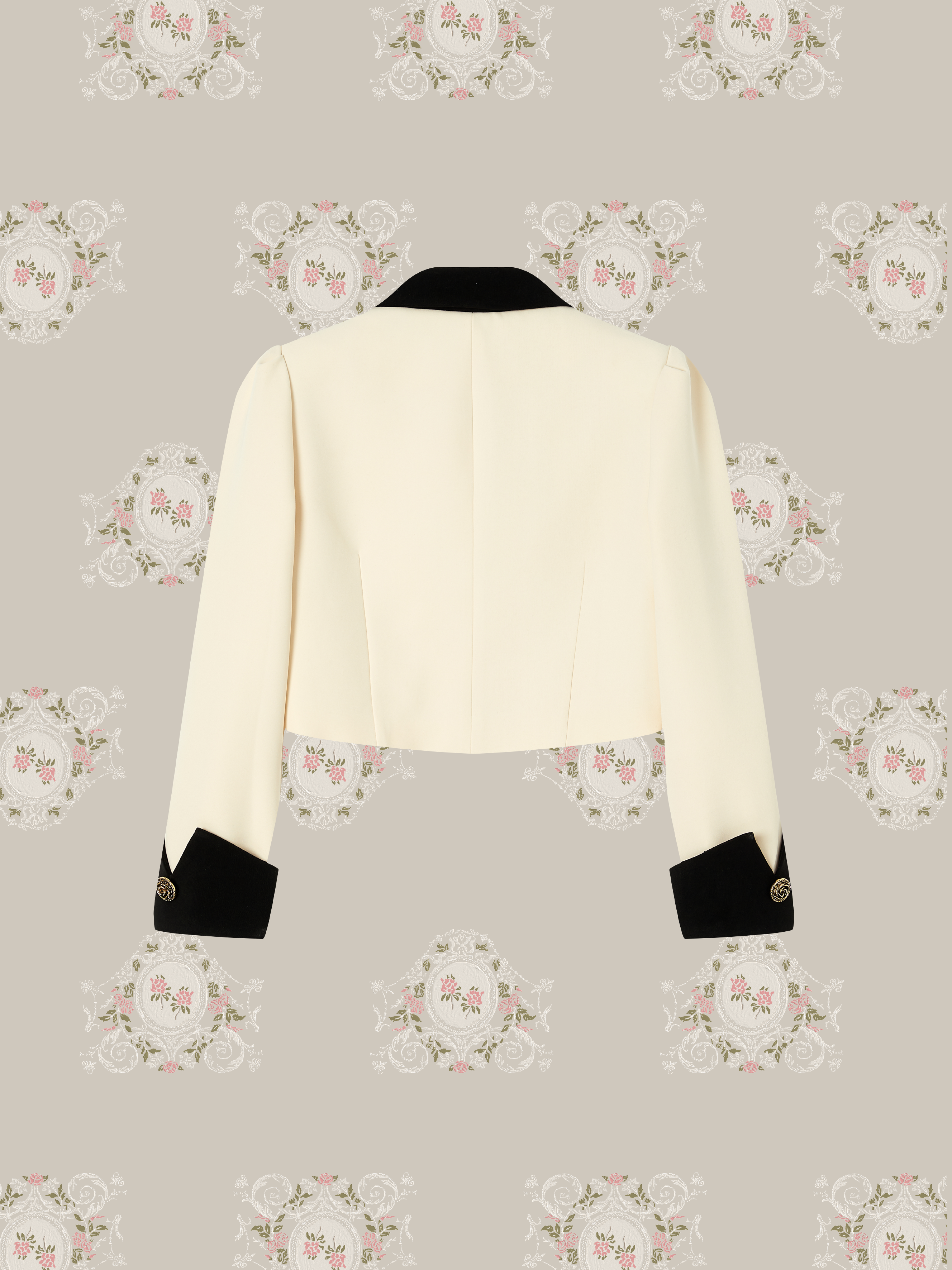 ・予約商品・Elegant Collar Jacket With Lace Up Skirt/エレガント襟ジャケットレースアップスカート