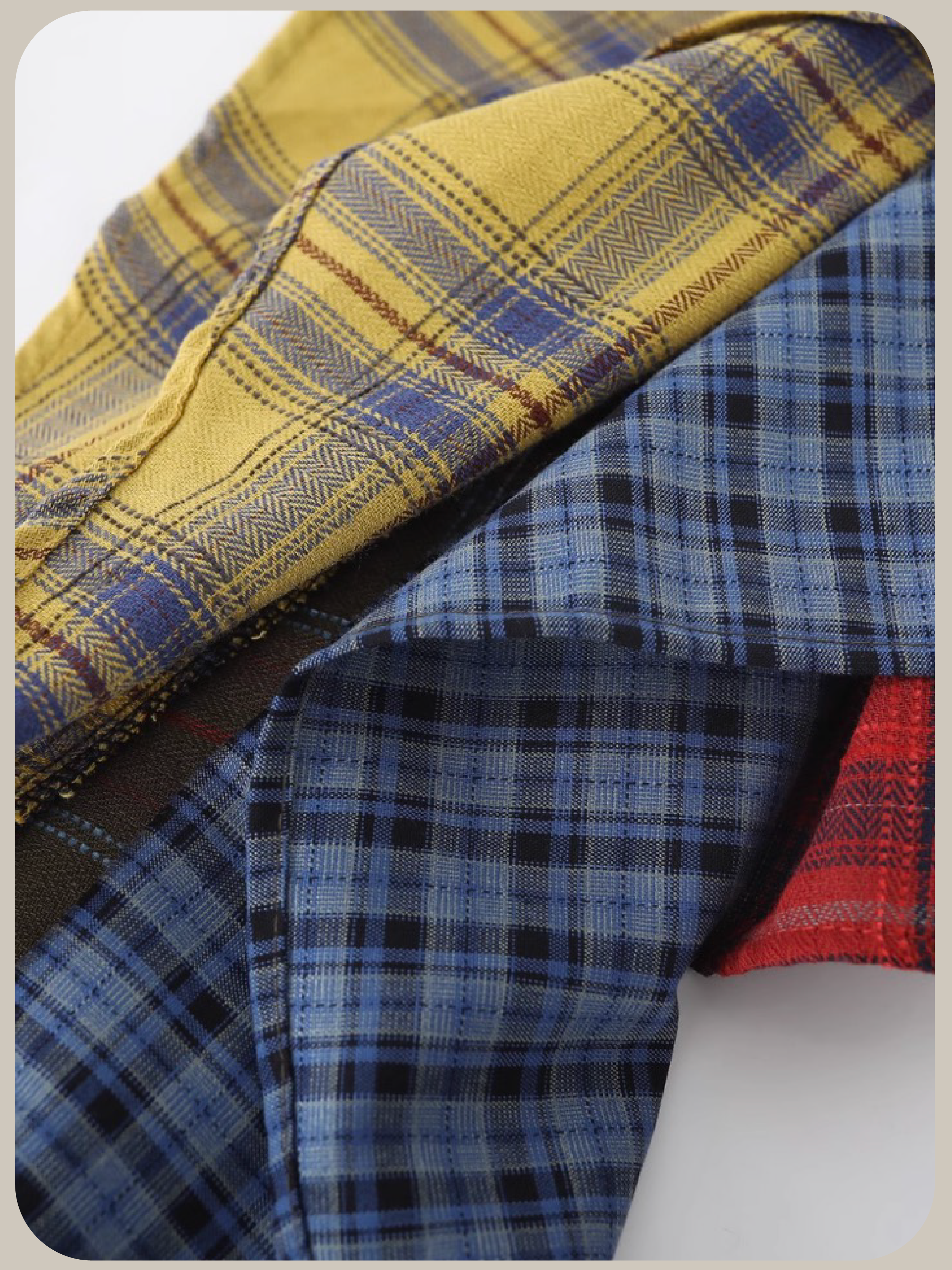 Asymmetry Check Mix Skirt/アシンメトリーチェックミックススカート