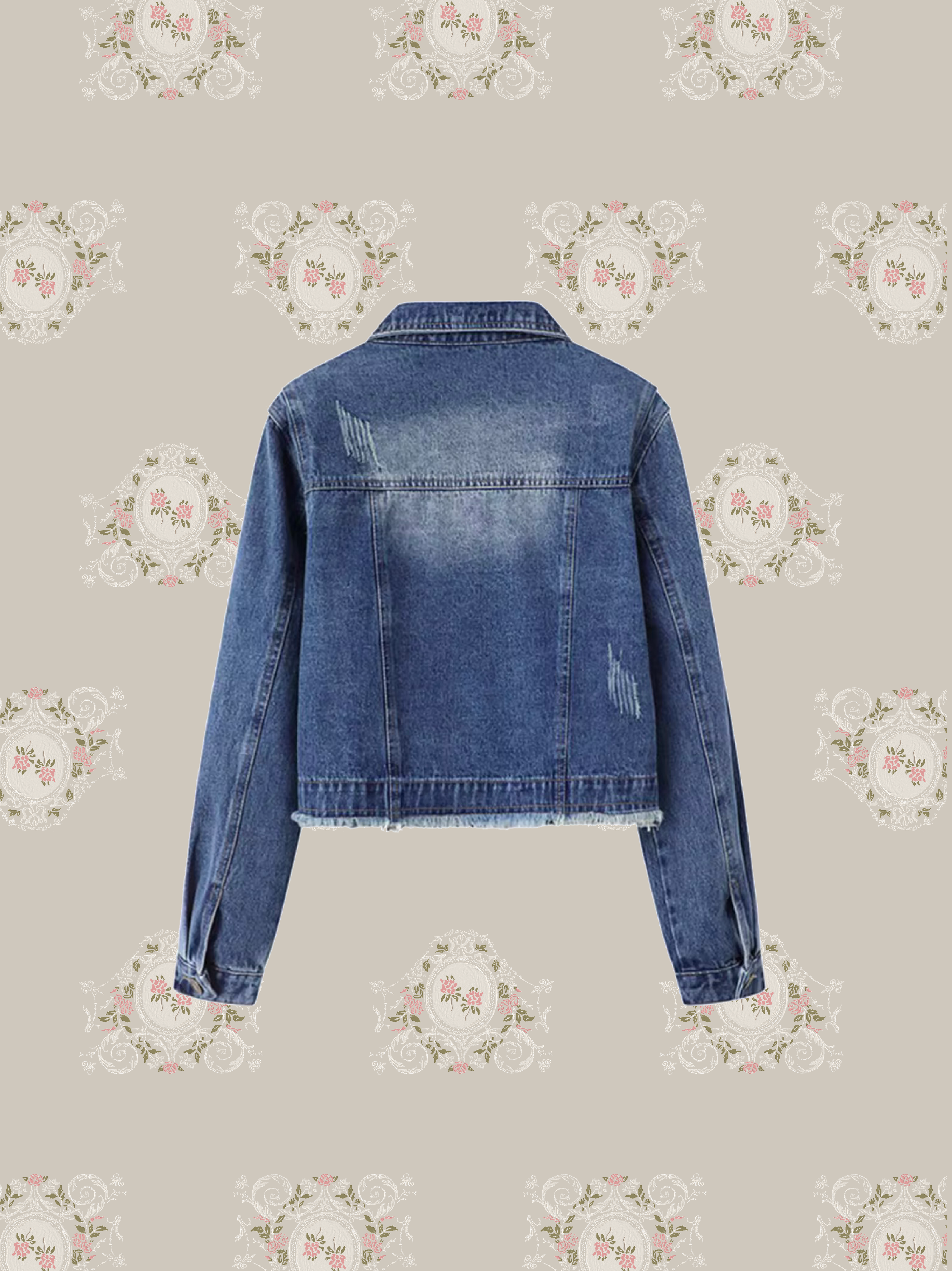 Beads Deco Denim Jacket/ビーズデコデニムジャケット