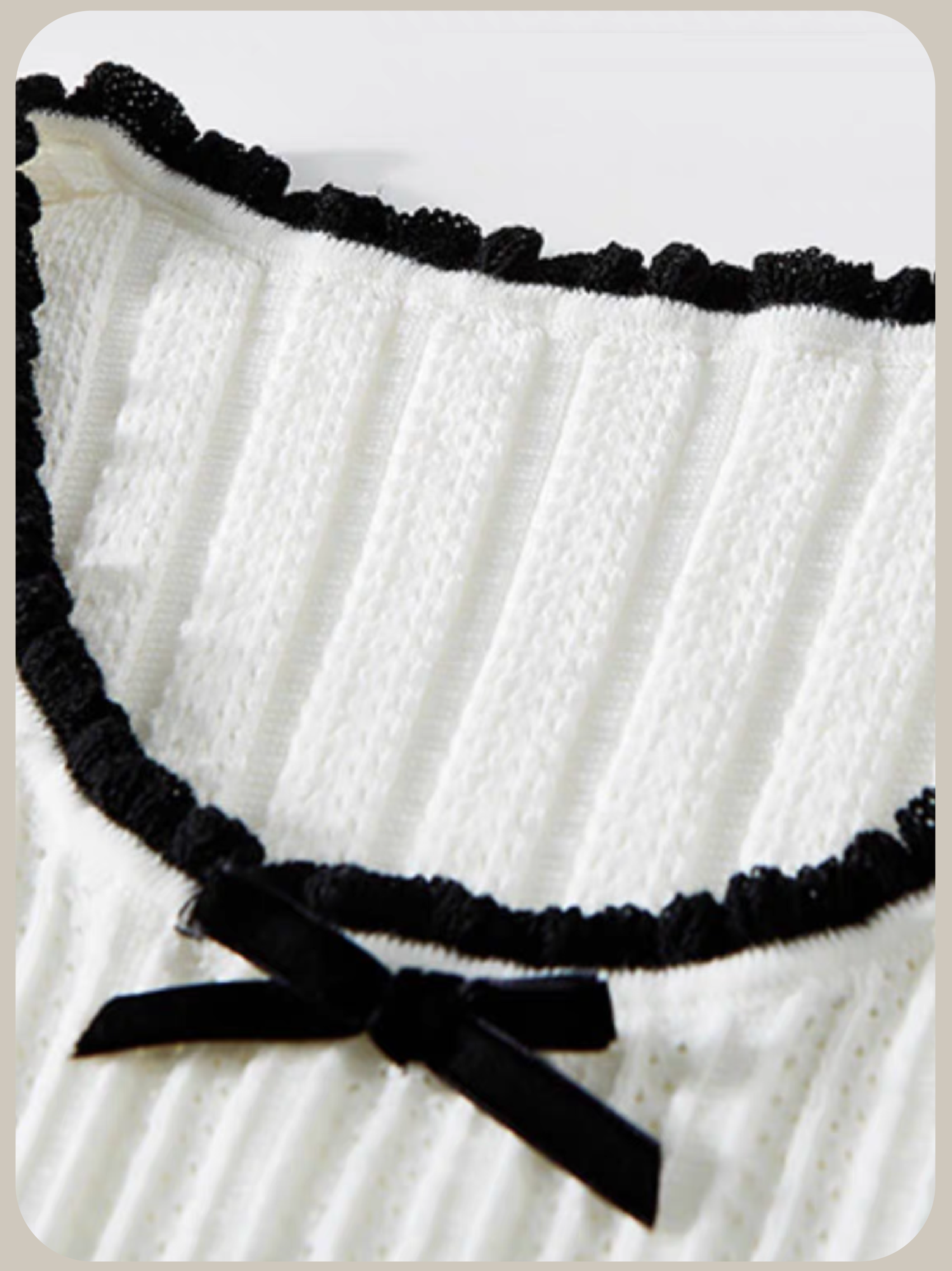 Ballet Piping Summer Knit /バレエパイピングサマーニット