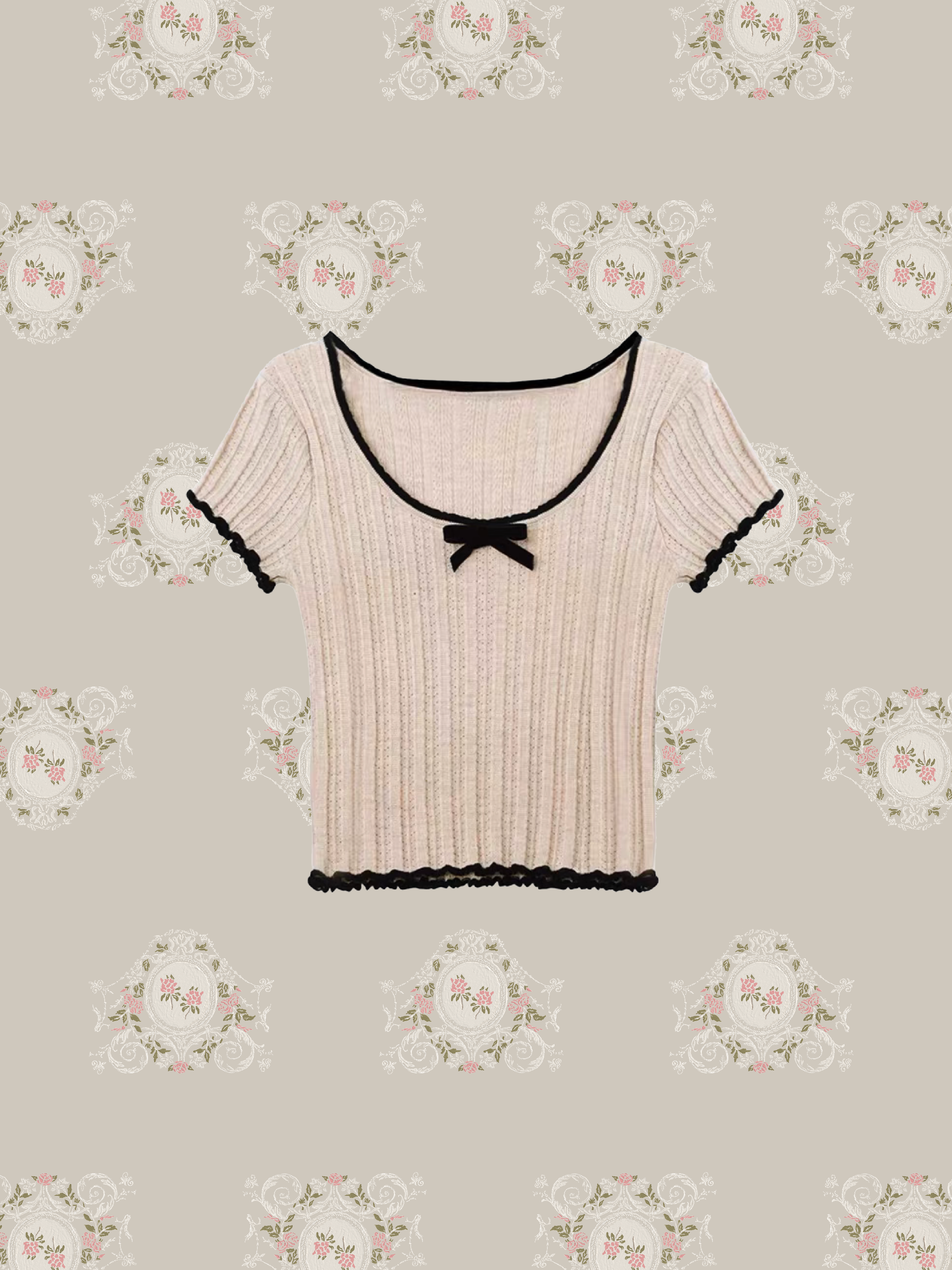 Ballet Piping Summer Knit /バレエパイピングサマーニット