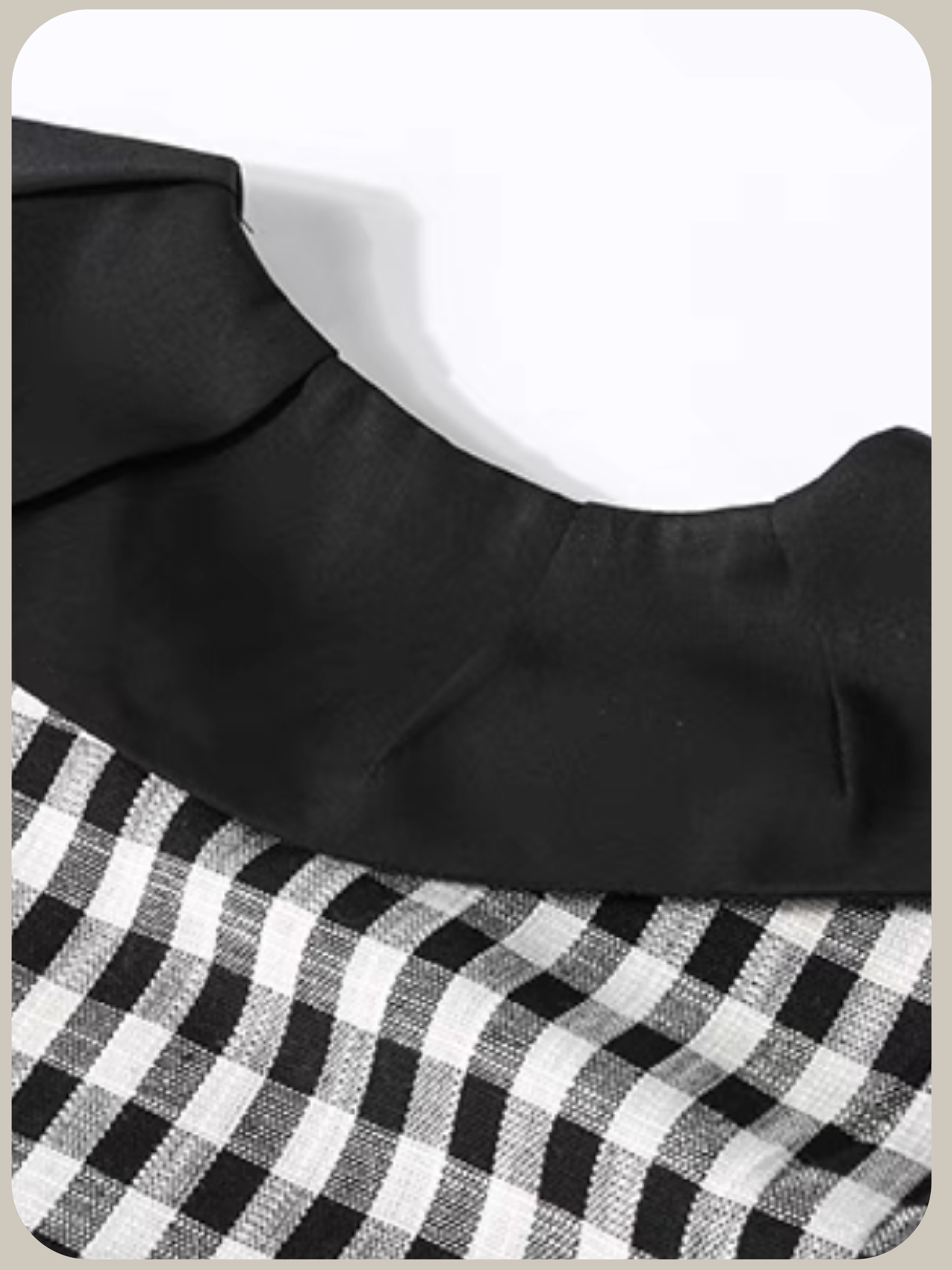 Baby Collar Check One Piece/ベビーカラーチェックワンピース