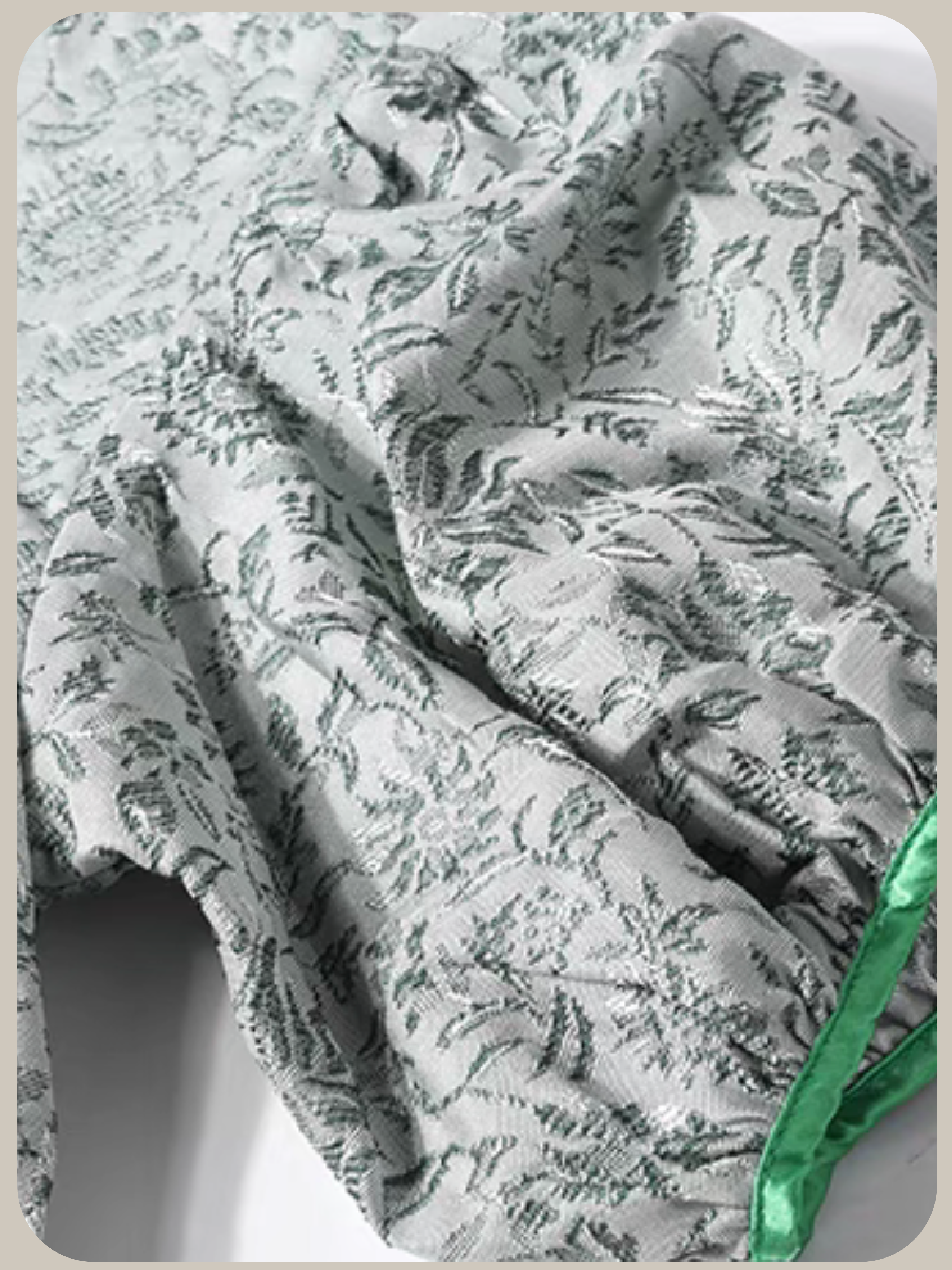 Texture Embossed Puff Sleeve One Piece/テクスチャーエンボスパフスリーブワンピース