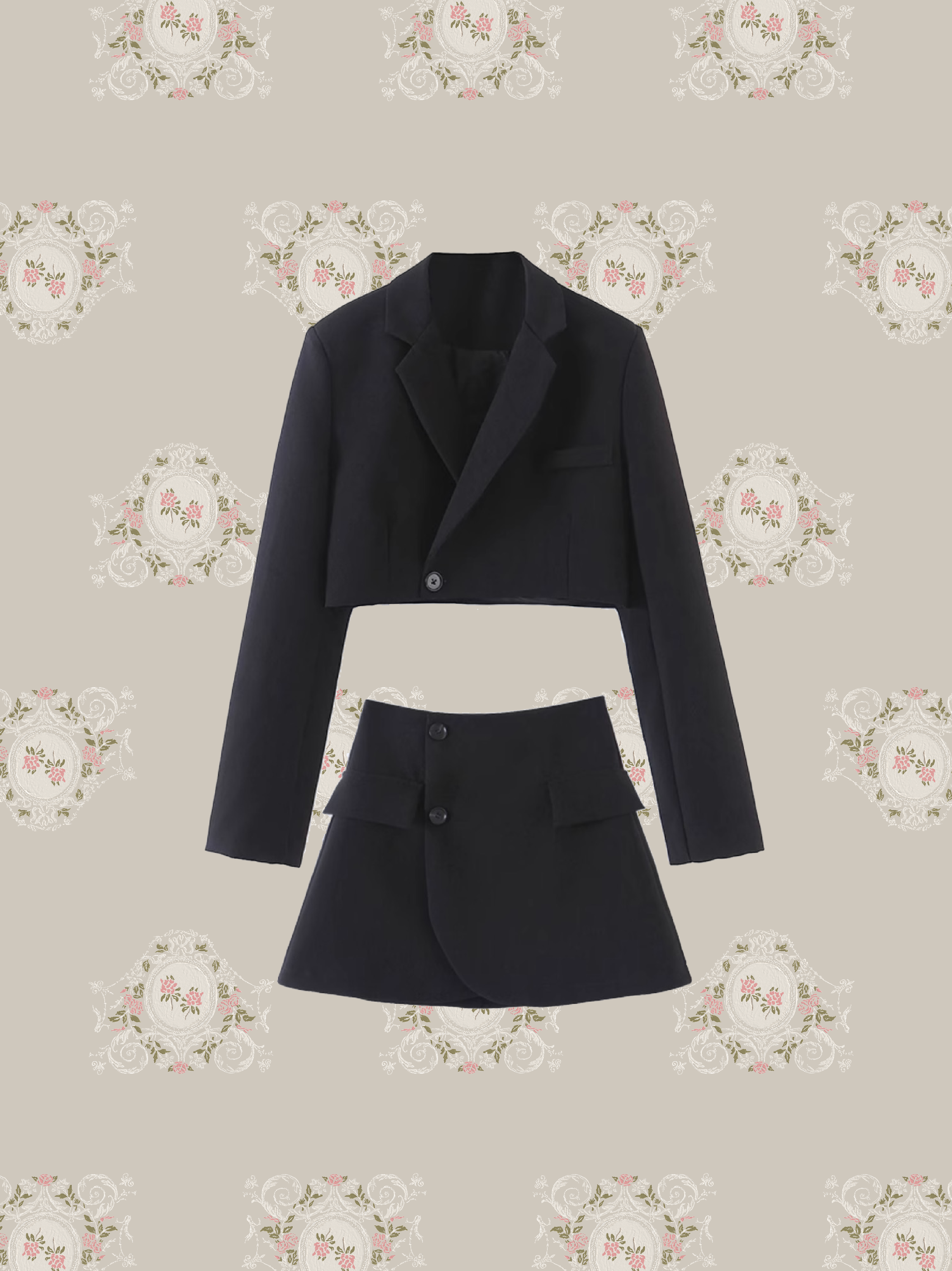 Causal Short Jacket Set Up/カウサルショートジャケットセットアップ