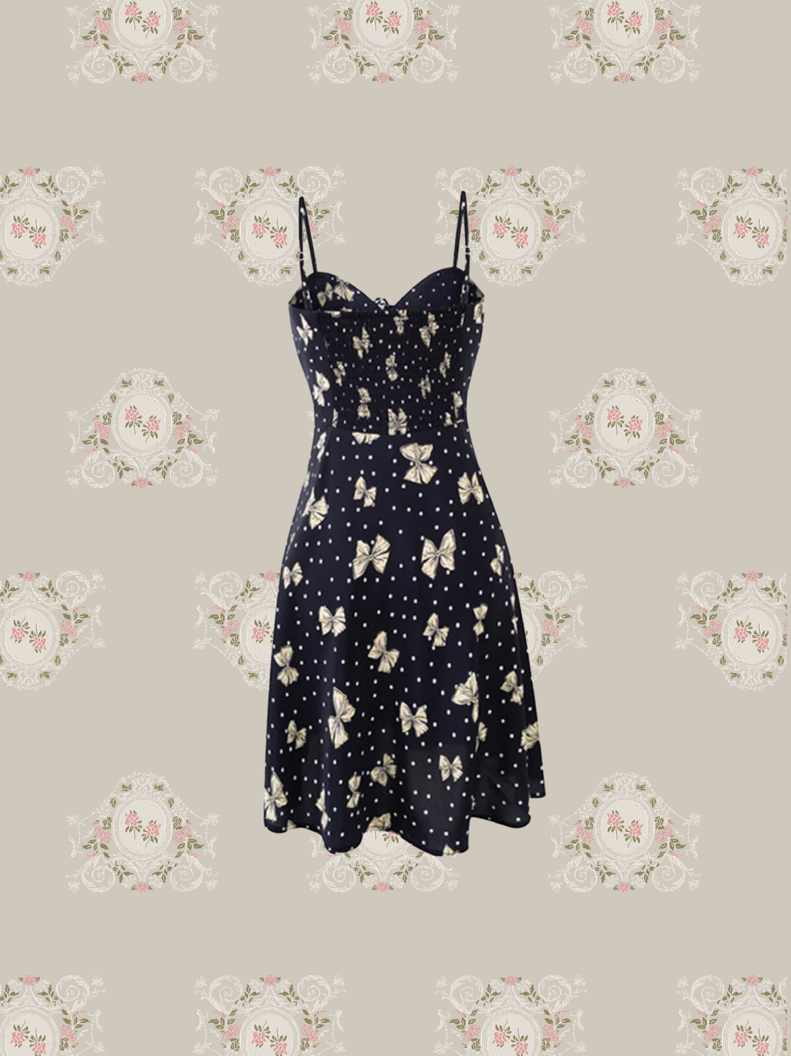 Dots Butterfly Cami Dress/ドットバタフライキャミワンピース