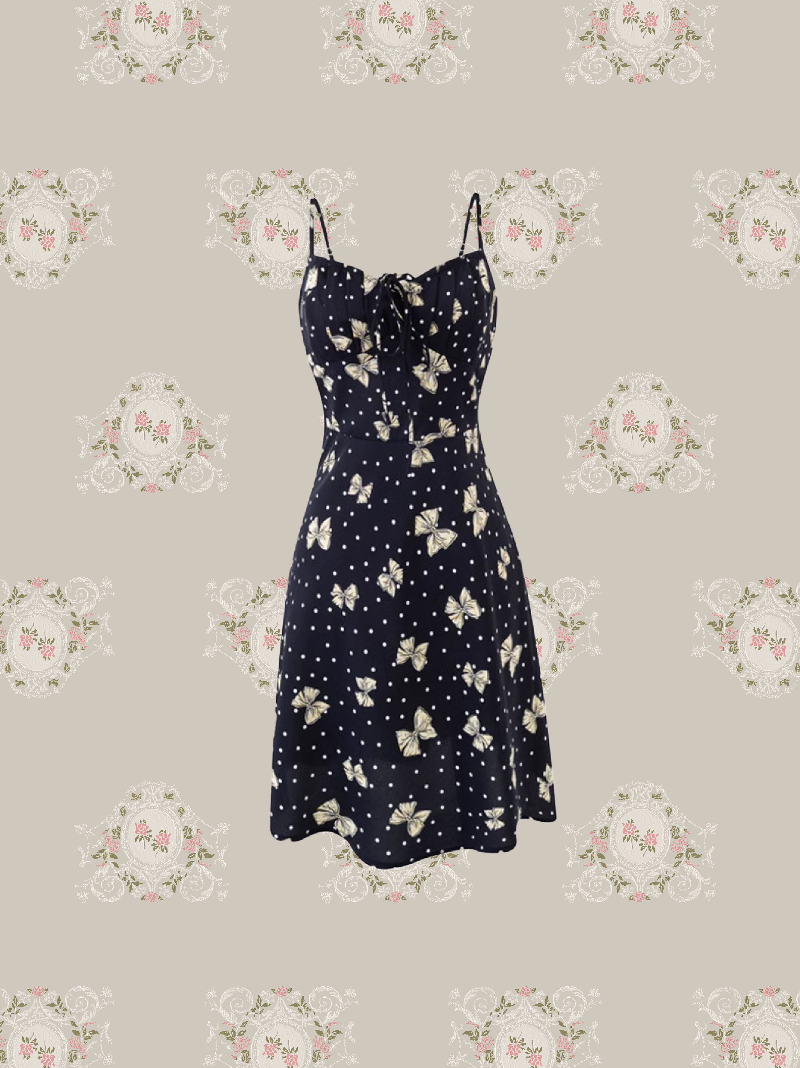 Dots Butterfly Cami Dress/ドットバタフライキャミワンピース