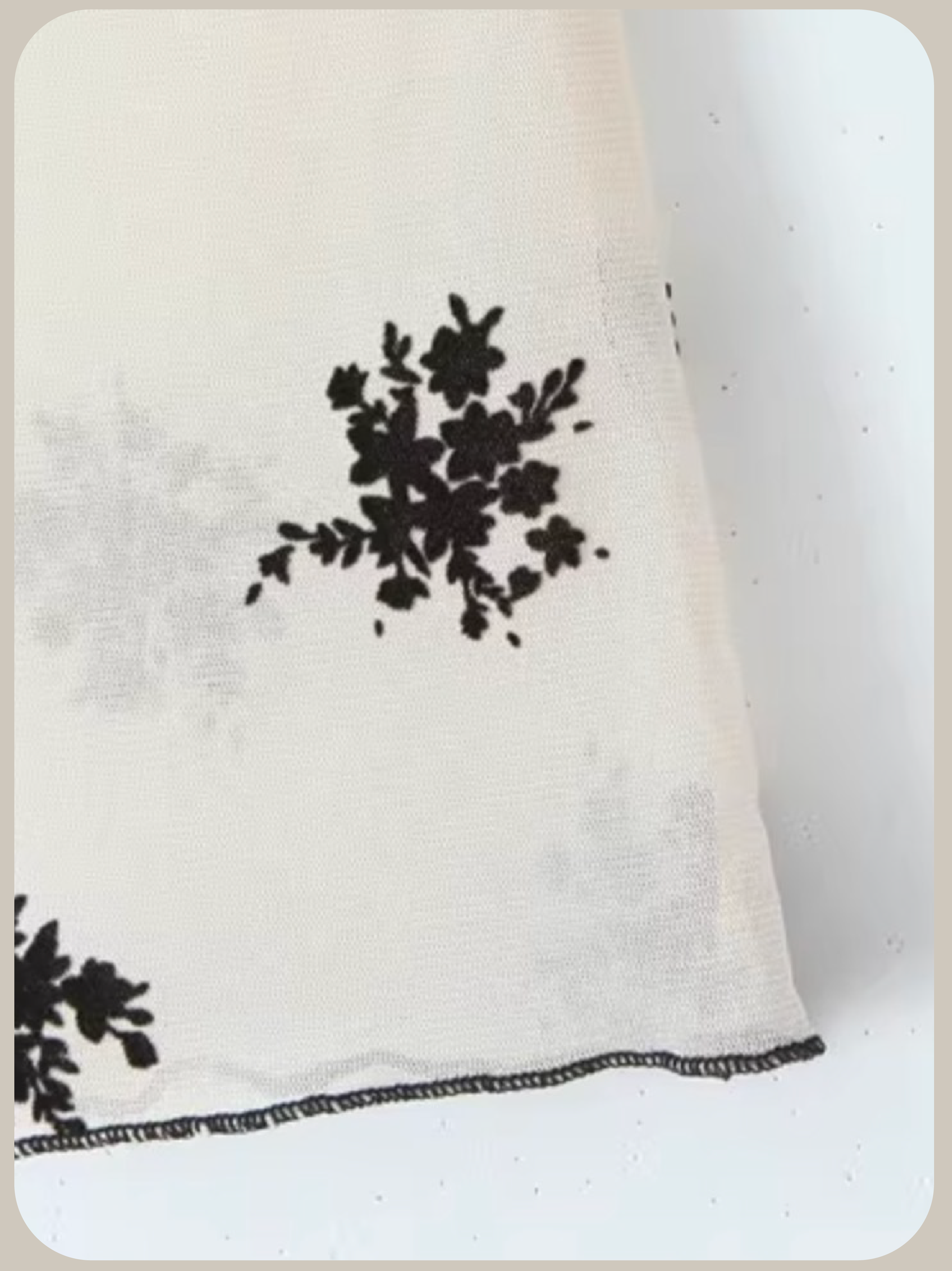 Frill Piping Floral Blouse/フリルパイピング花柄ブラウス