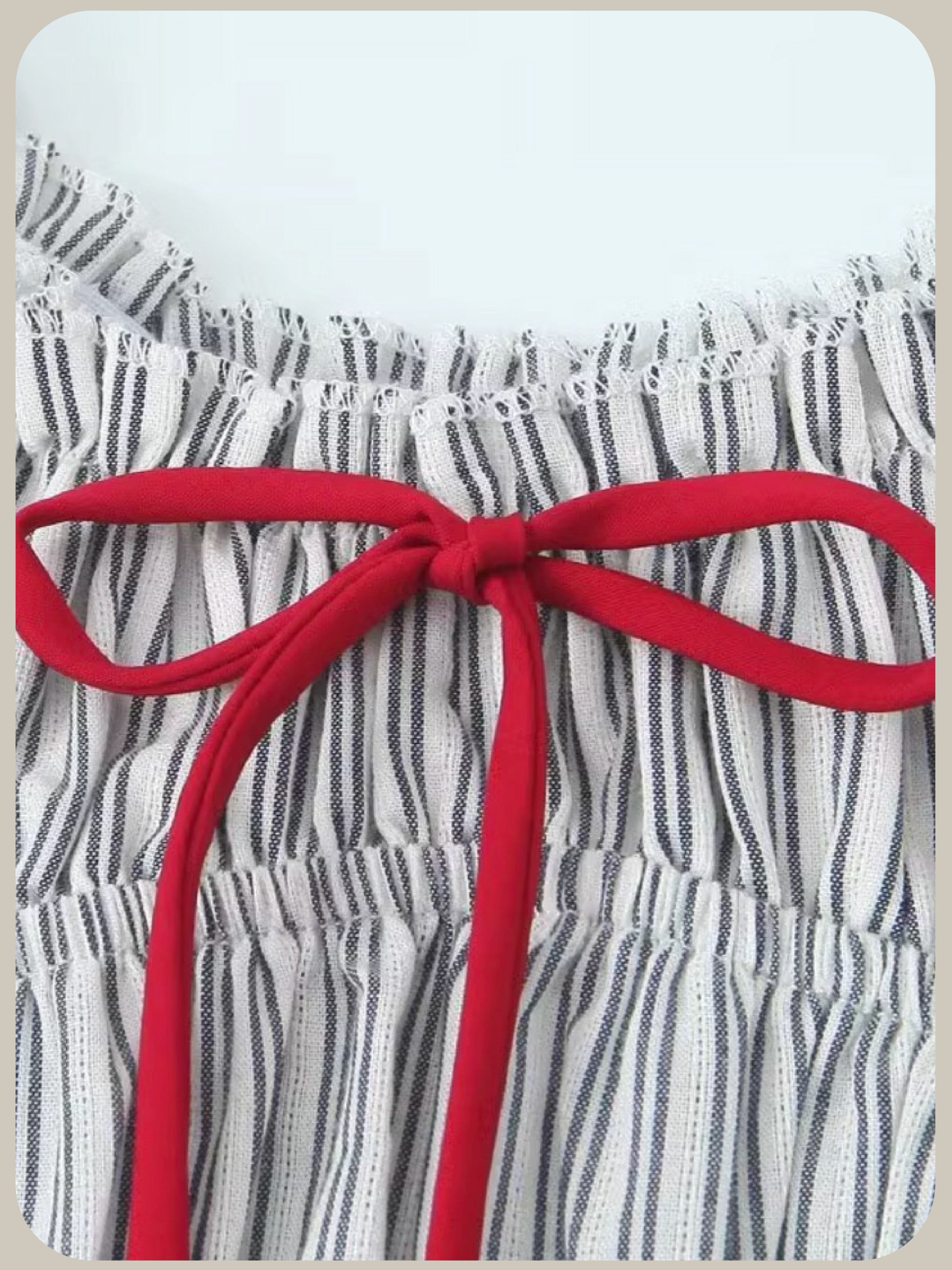 Gathering Stripe Vest Dress/ギャザーストライプベストドレス