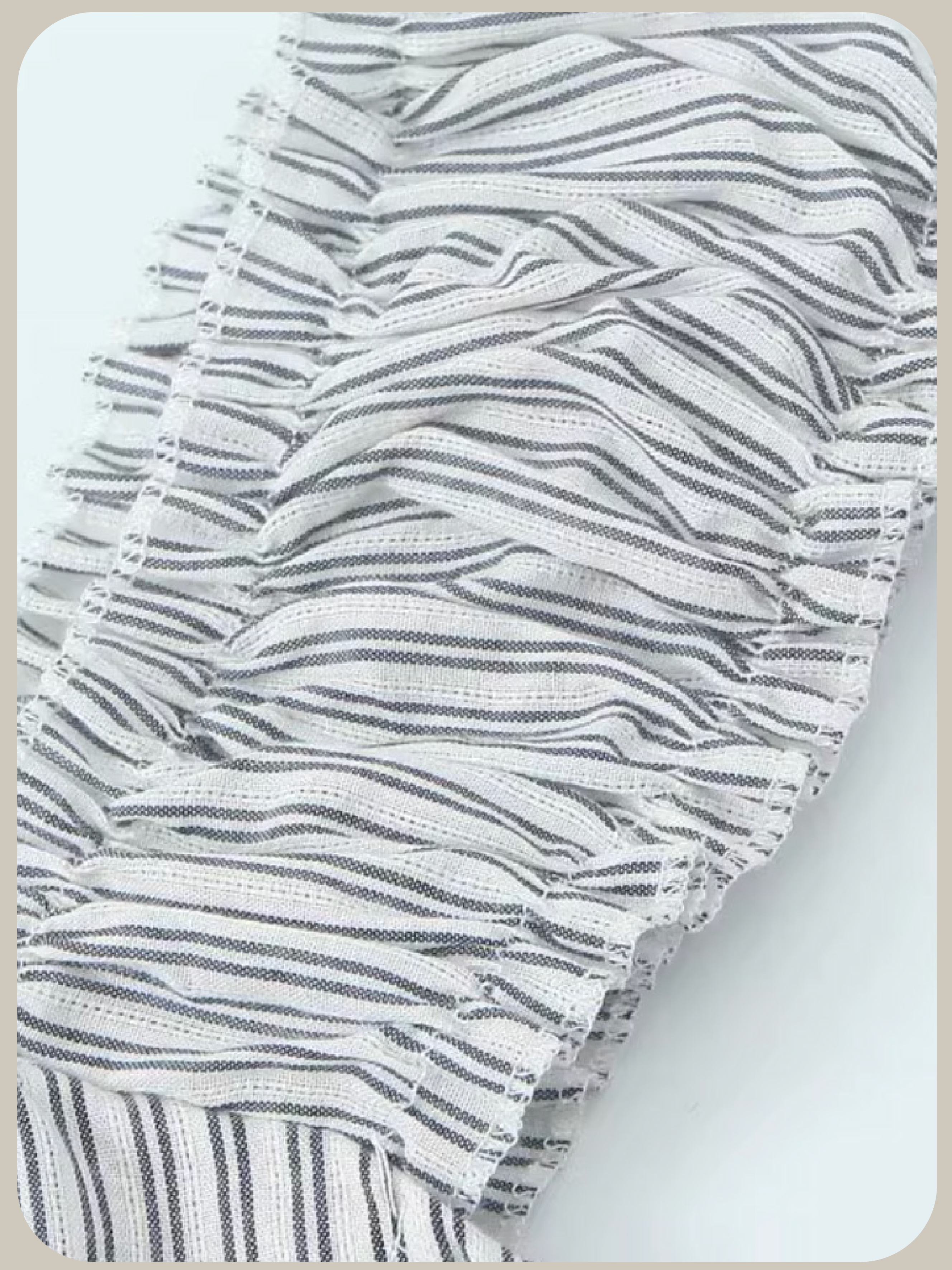 Gathering Stripe Vest Dress/ギャザーストライプベストドレス