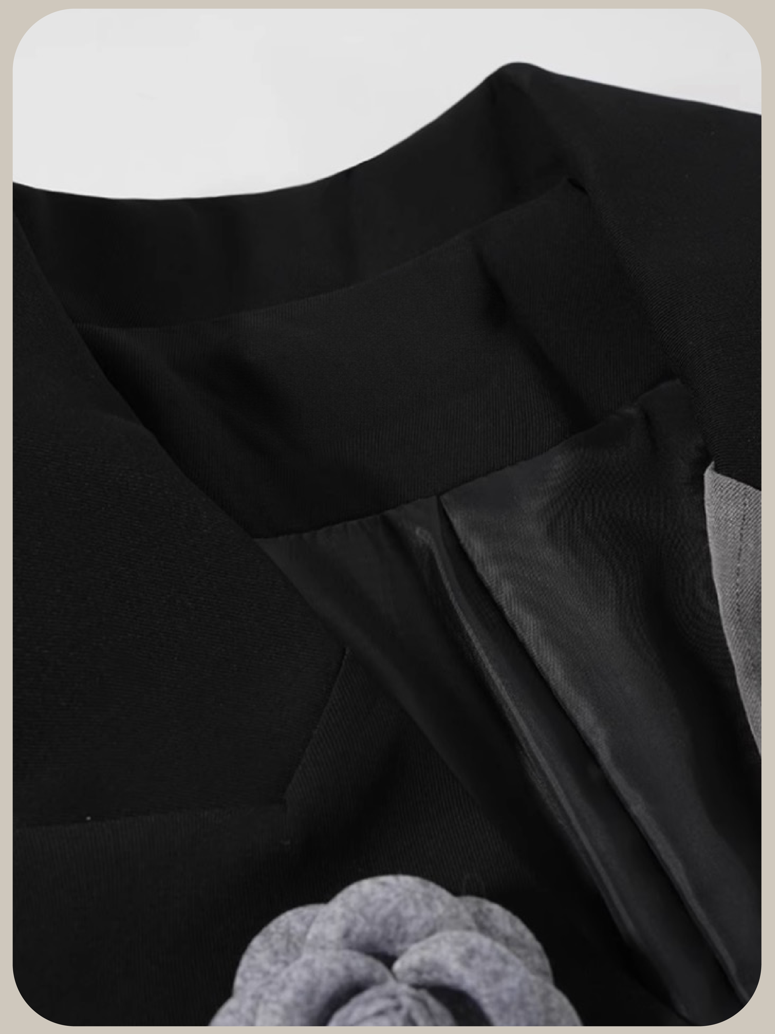 Half Docking Flower Applique Jacket/ハーフドッキングフラワーアップリケジャケット