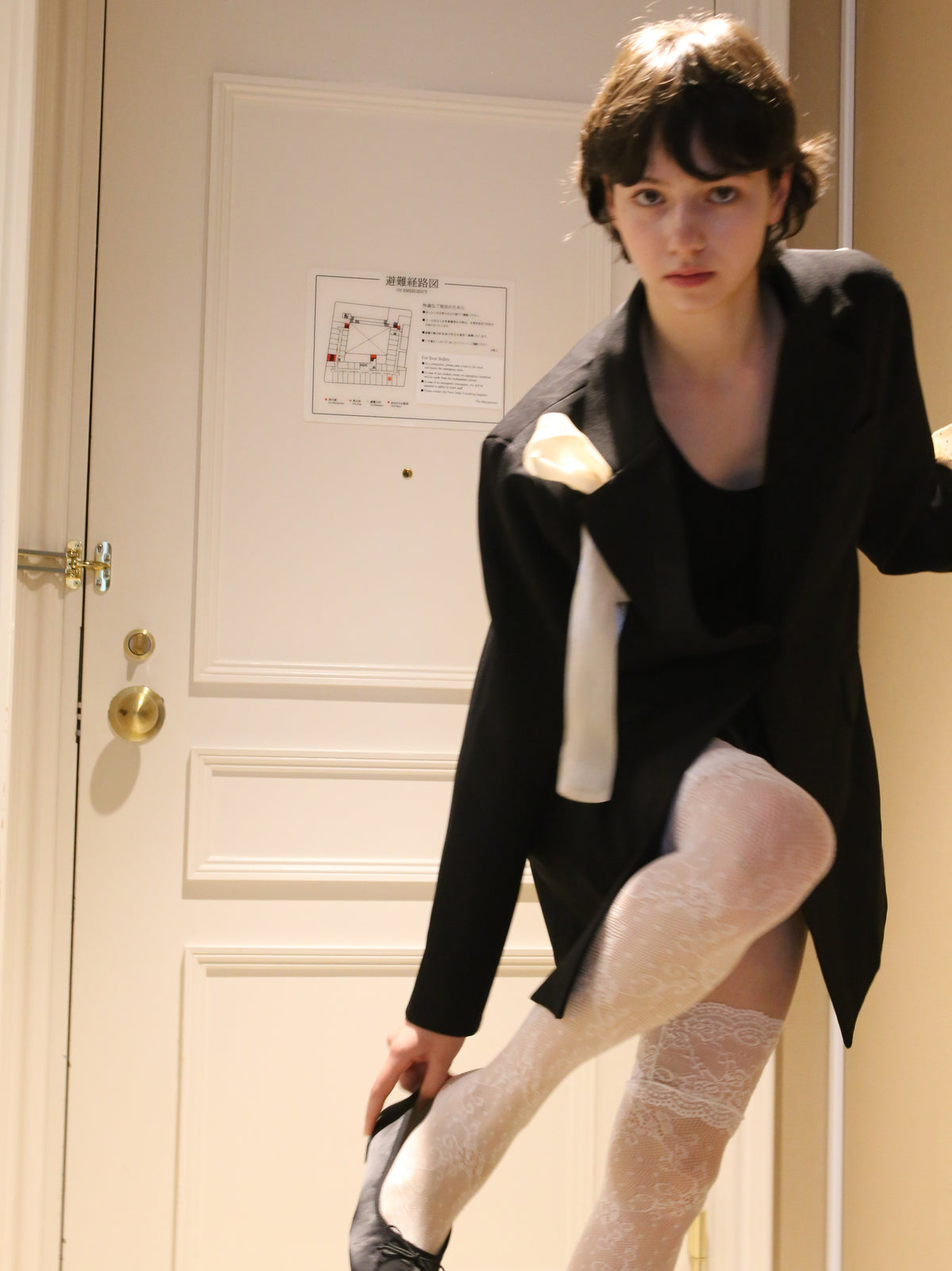 ・予約商品・Ribbon Attacthed Black Jacket