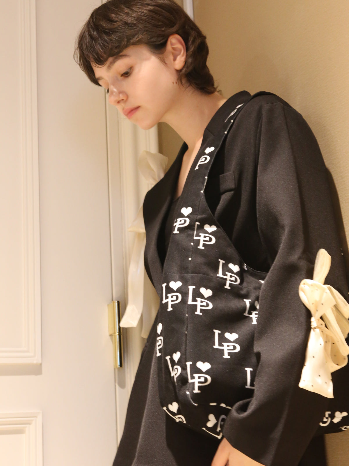 ・予約商品・Ribbon Attacthed Black Jacket