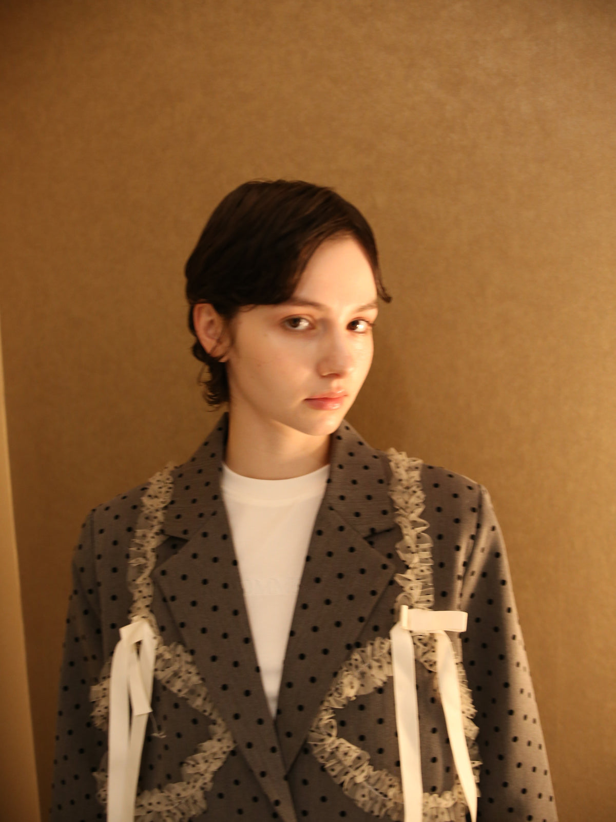 ・予約商品・Dots Lace Ribbon Jacket