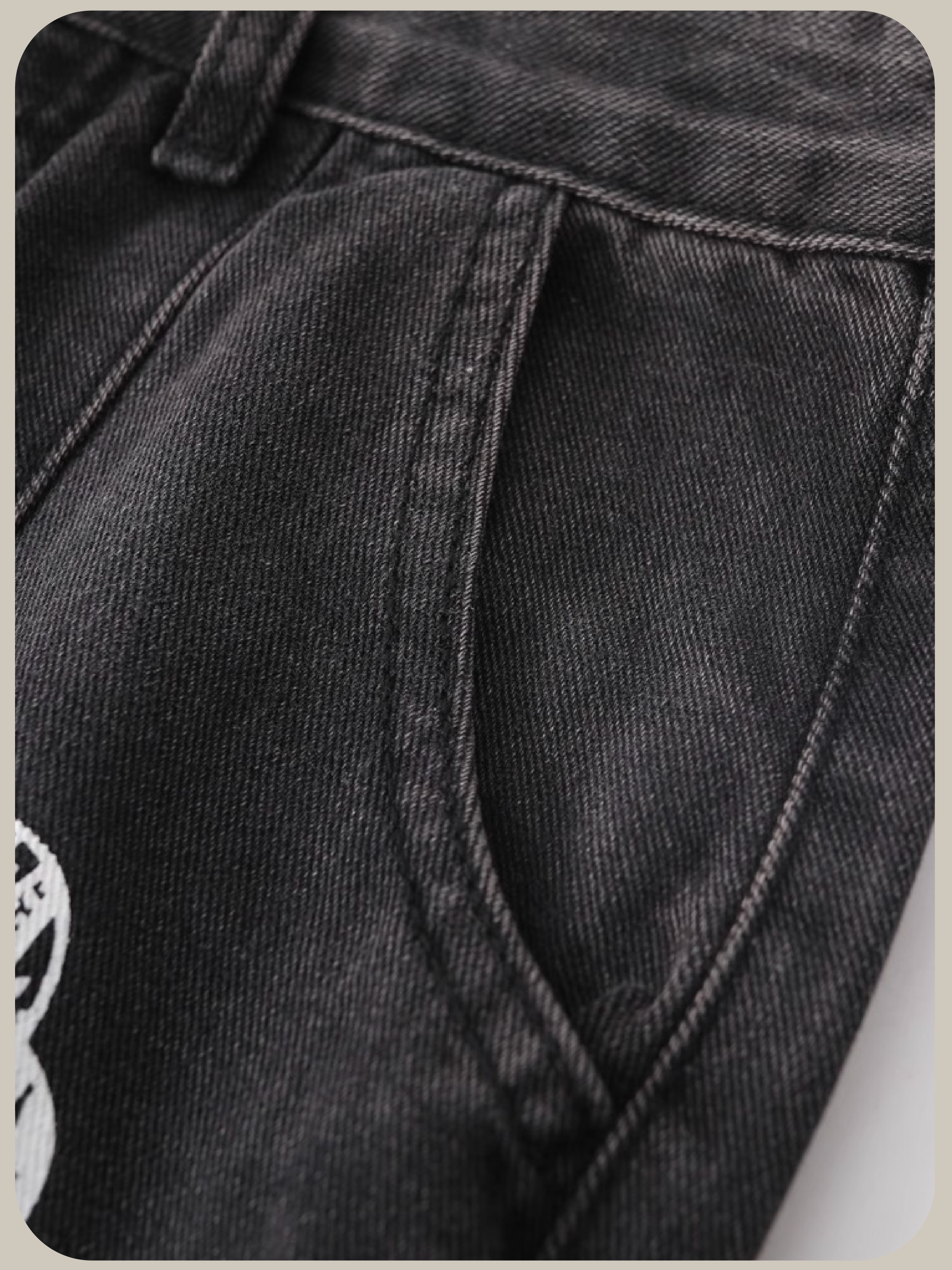 Lace Butterfly Denim Pants/レースバタフライデニムパンツ