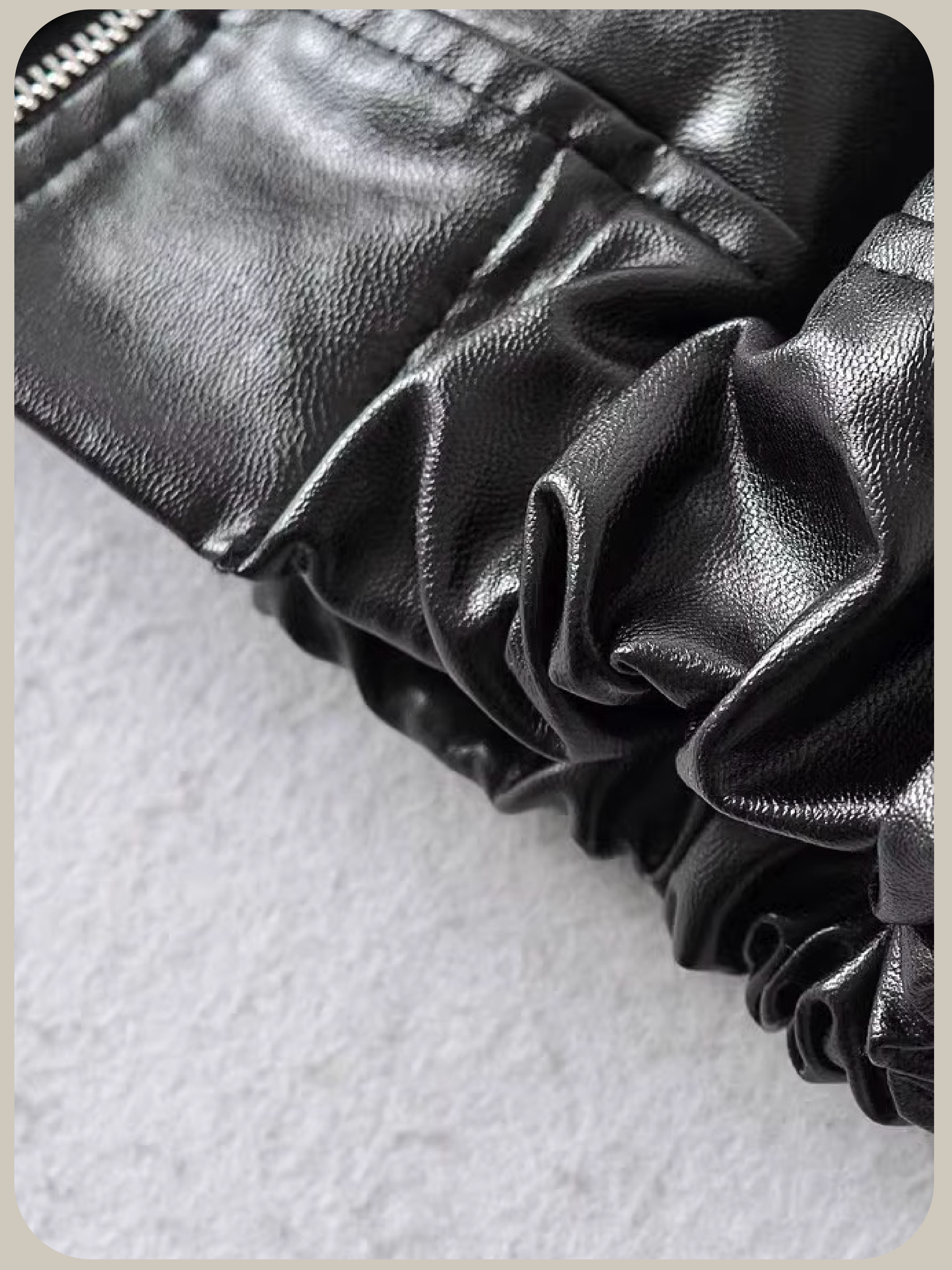 Motorcycle Short PU Jacket/モーターサイクルショートPUジャケット