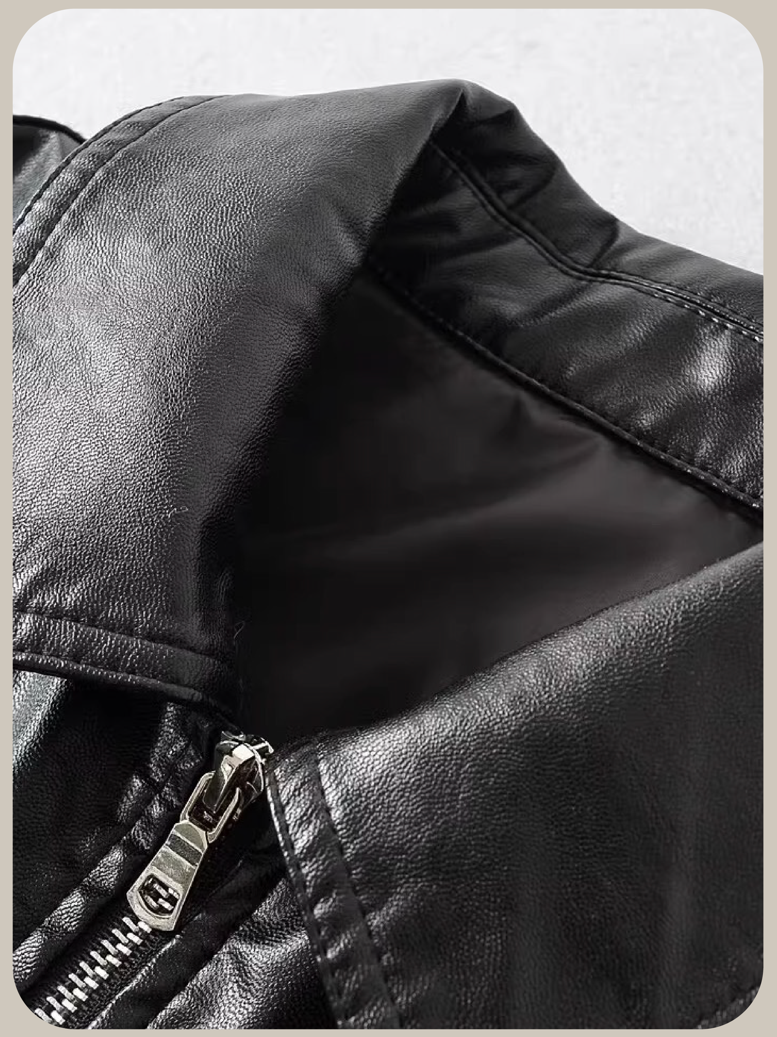 Motorcycle Short PU Jacket/モーターサイクルショートPUジャケット