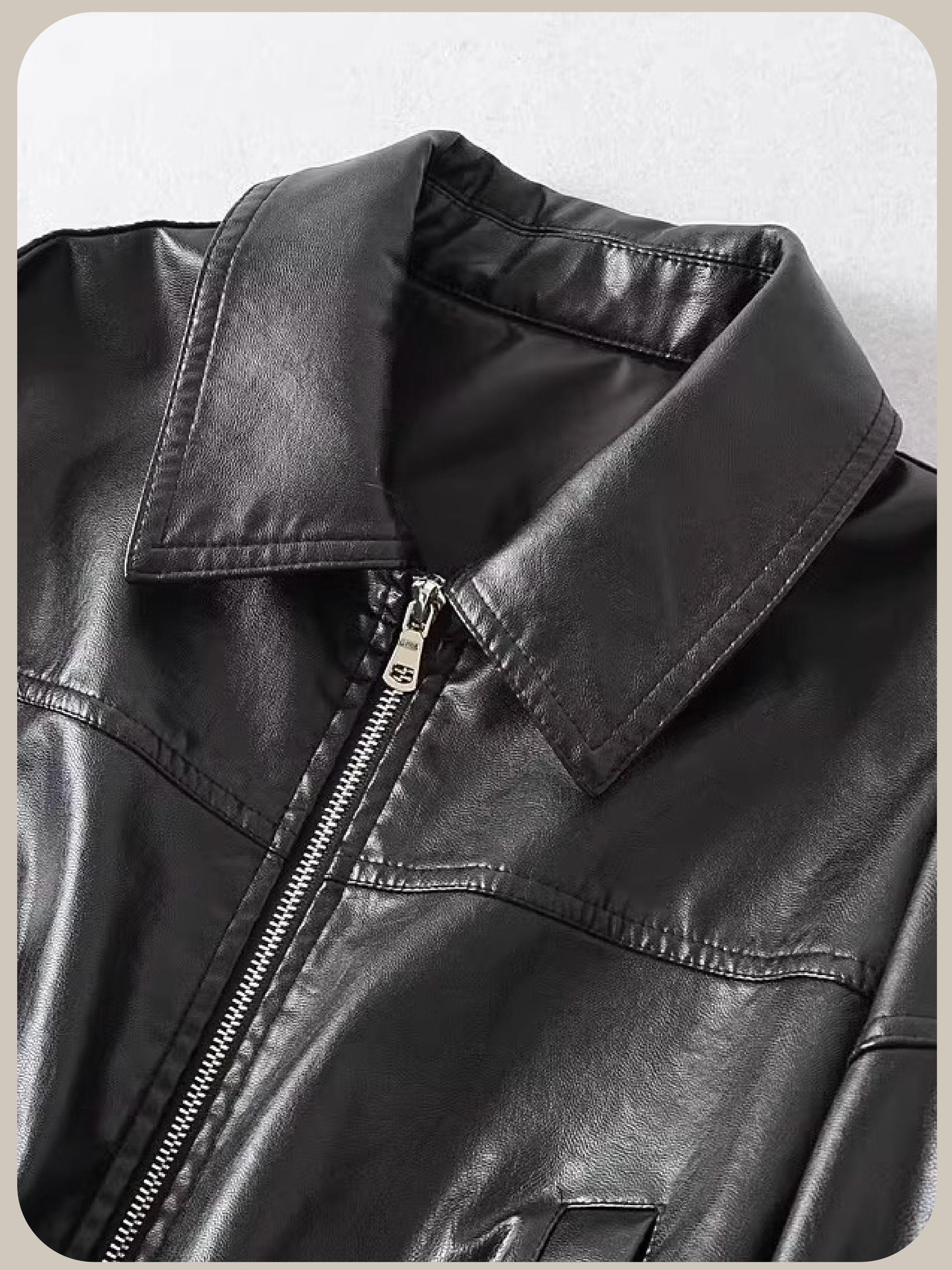 Motorcycle Short PU Jacket/モーターサイクルショートPUジャケット