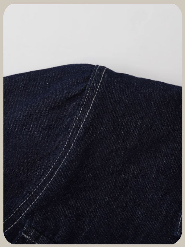 Denim Pleats Skirt Set up