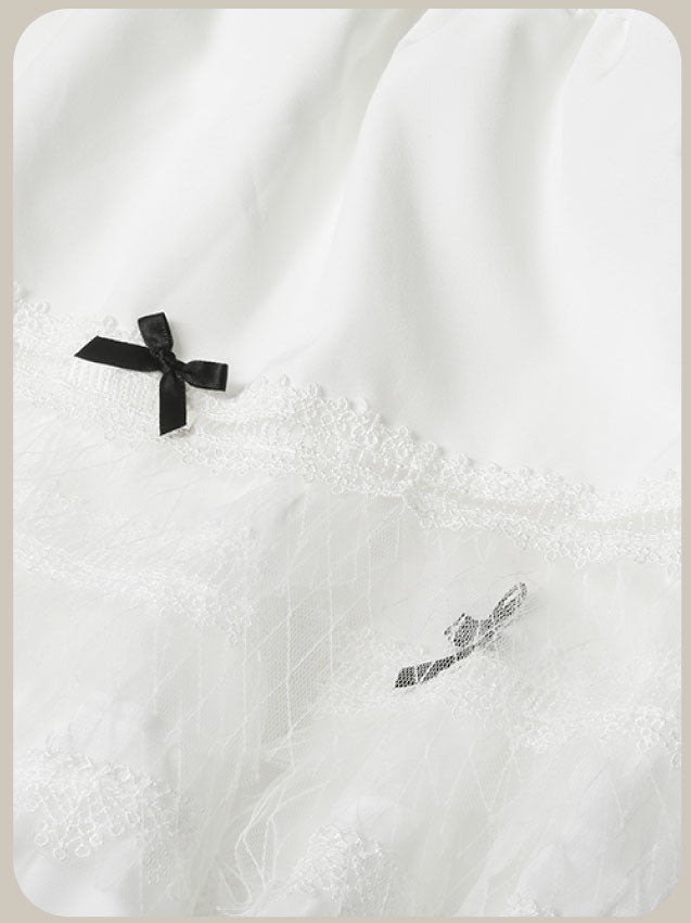 Preppy Bow Skirt Set