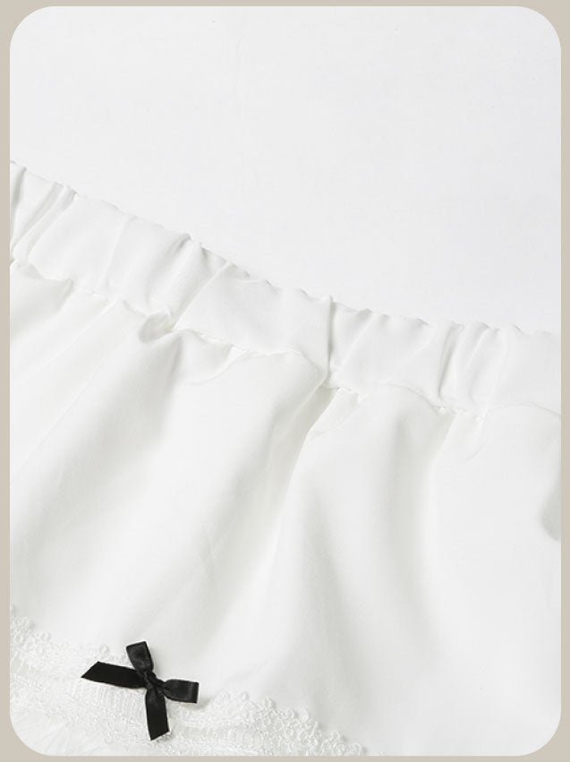 Preppy Bow Skirt Set