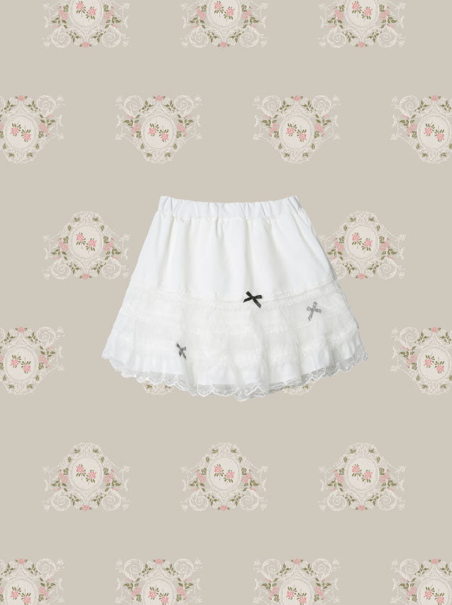Preppy Bow Skirt Set