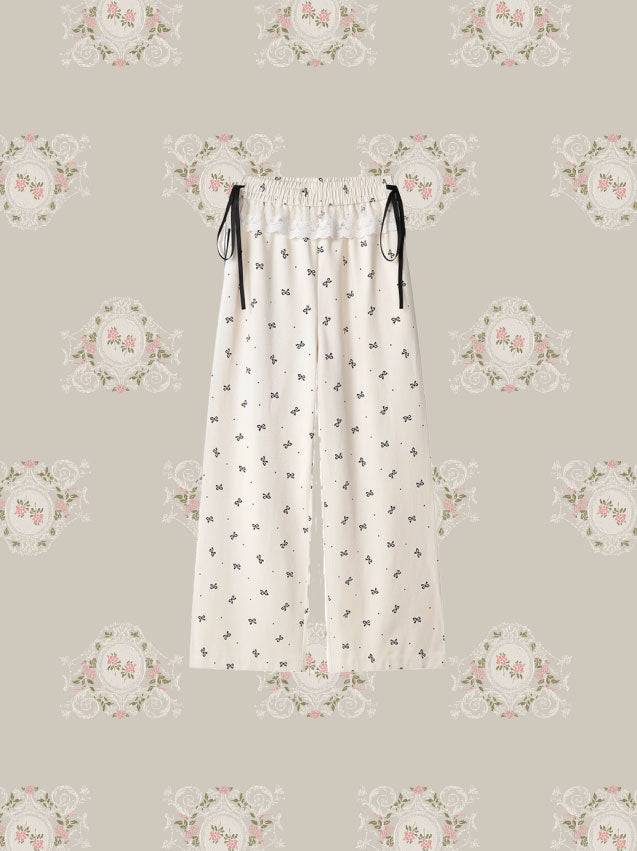 Many Ribbon Sweat Pants