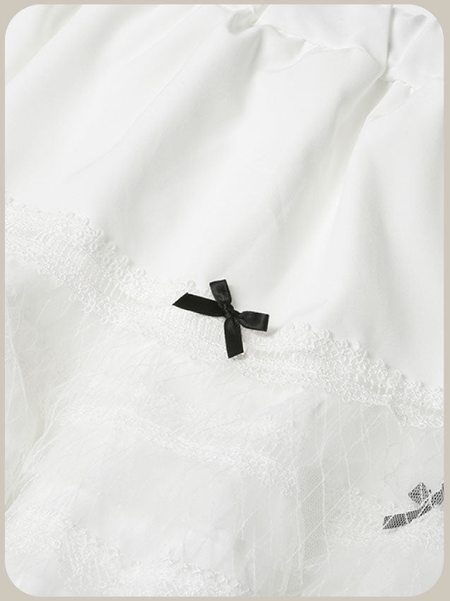 Preppy Bow Skirt Set