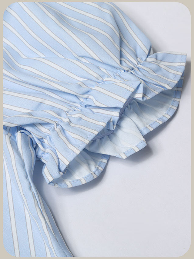 Preppy Bow Skirt Set