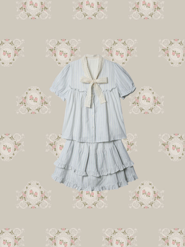 Mint Color Frill Set up