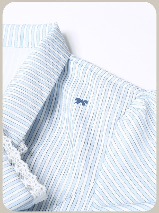 Preppy Style Stripe Tie Dress