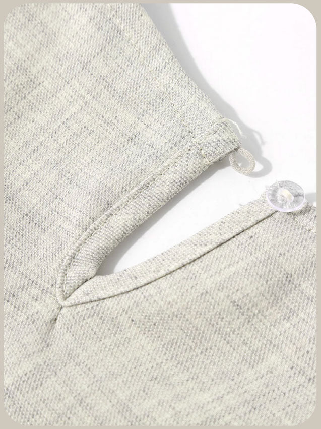 3 Items set Detail Pleated Dress