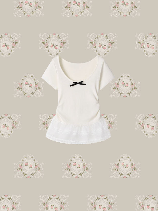 Flare Frill Ribbon Top