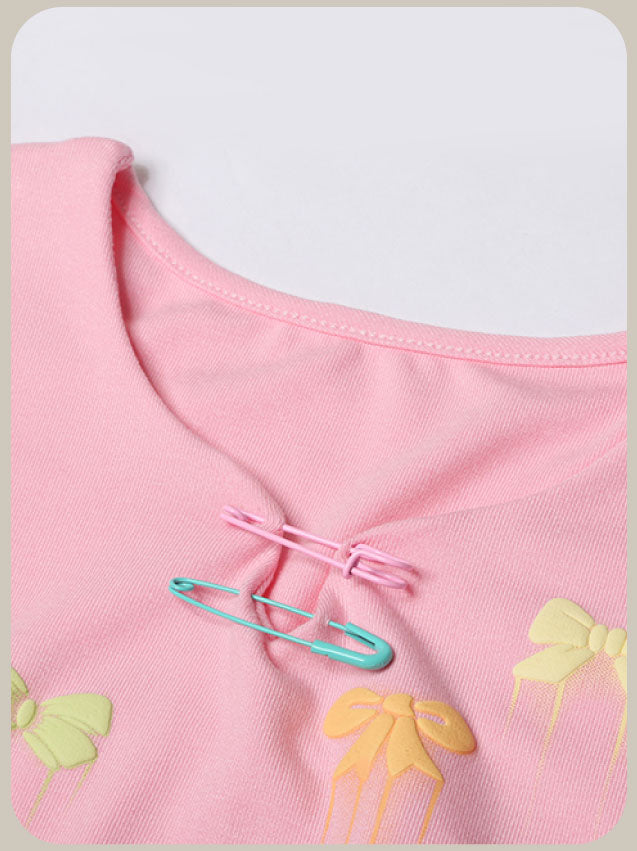 Many Ribbon Color top