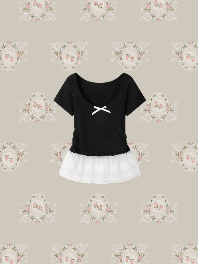 Flare Frill Ribbon Top